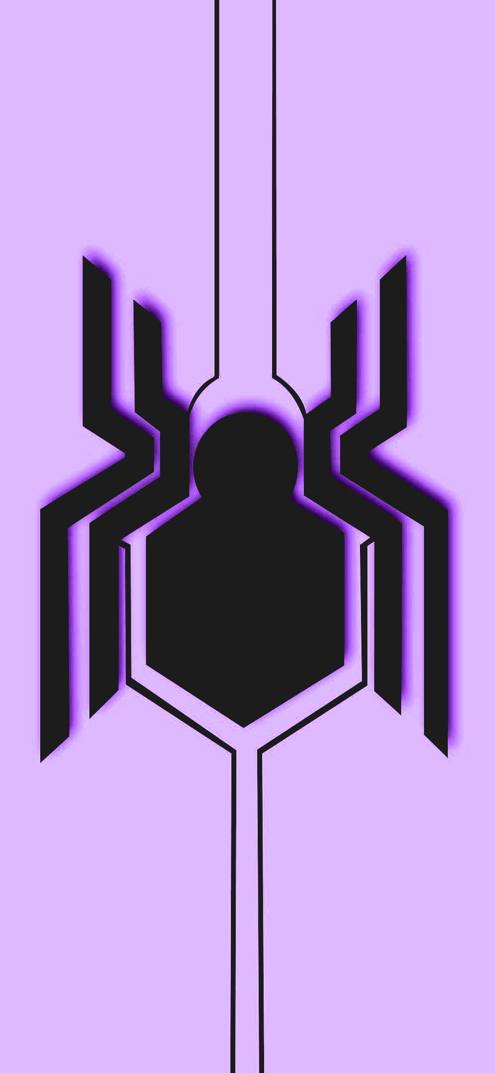 Black And Purple Aesthetic Spider Picha ya Ukuta