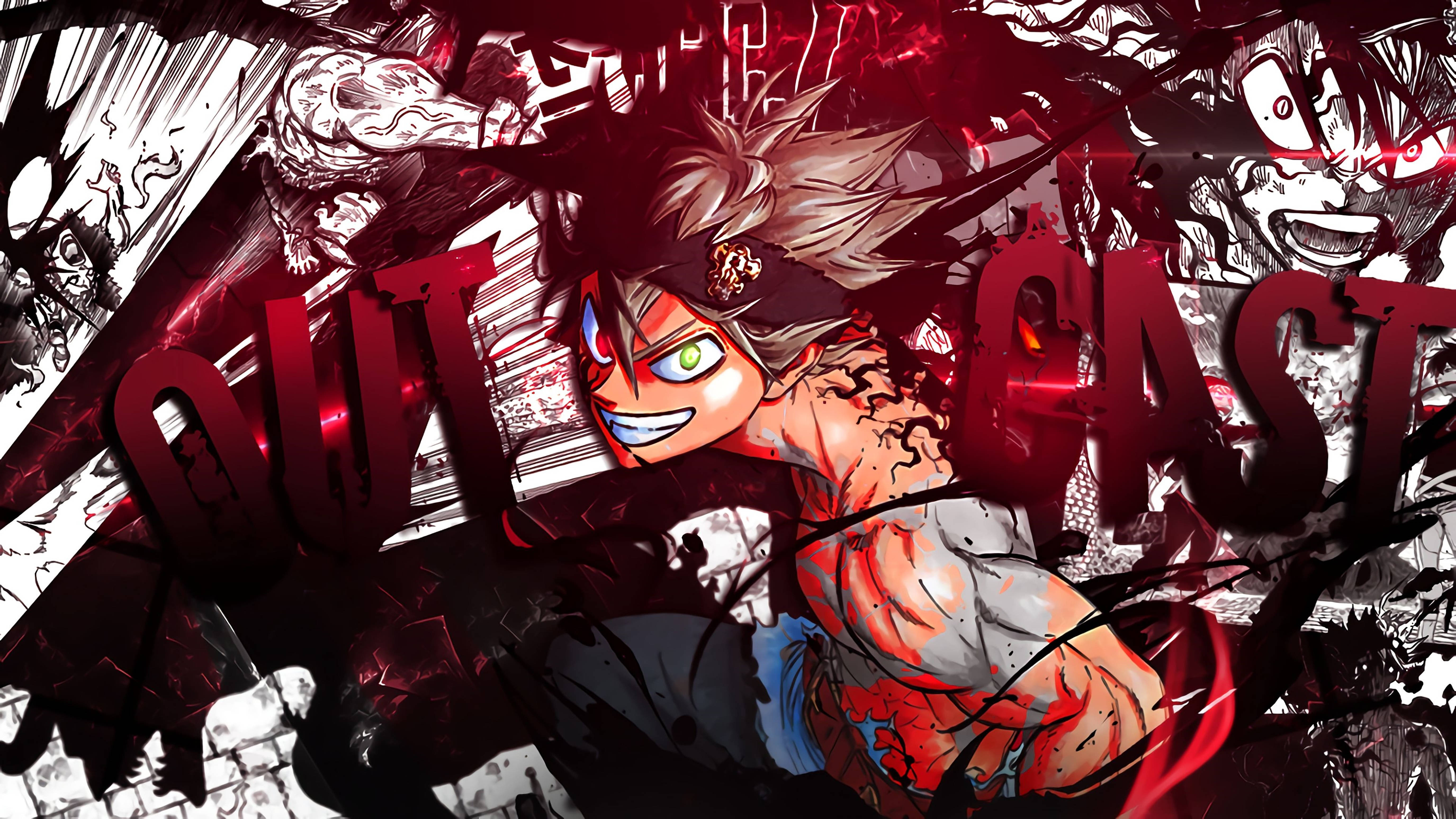 Black Clover 4K Asta Mtu Aliye Tengwa Picha ya Ukuta
