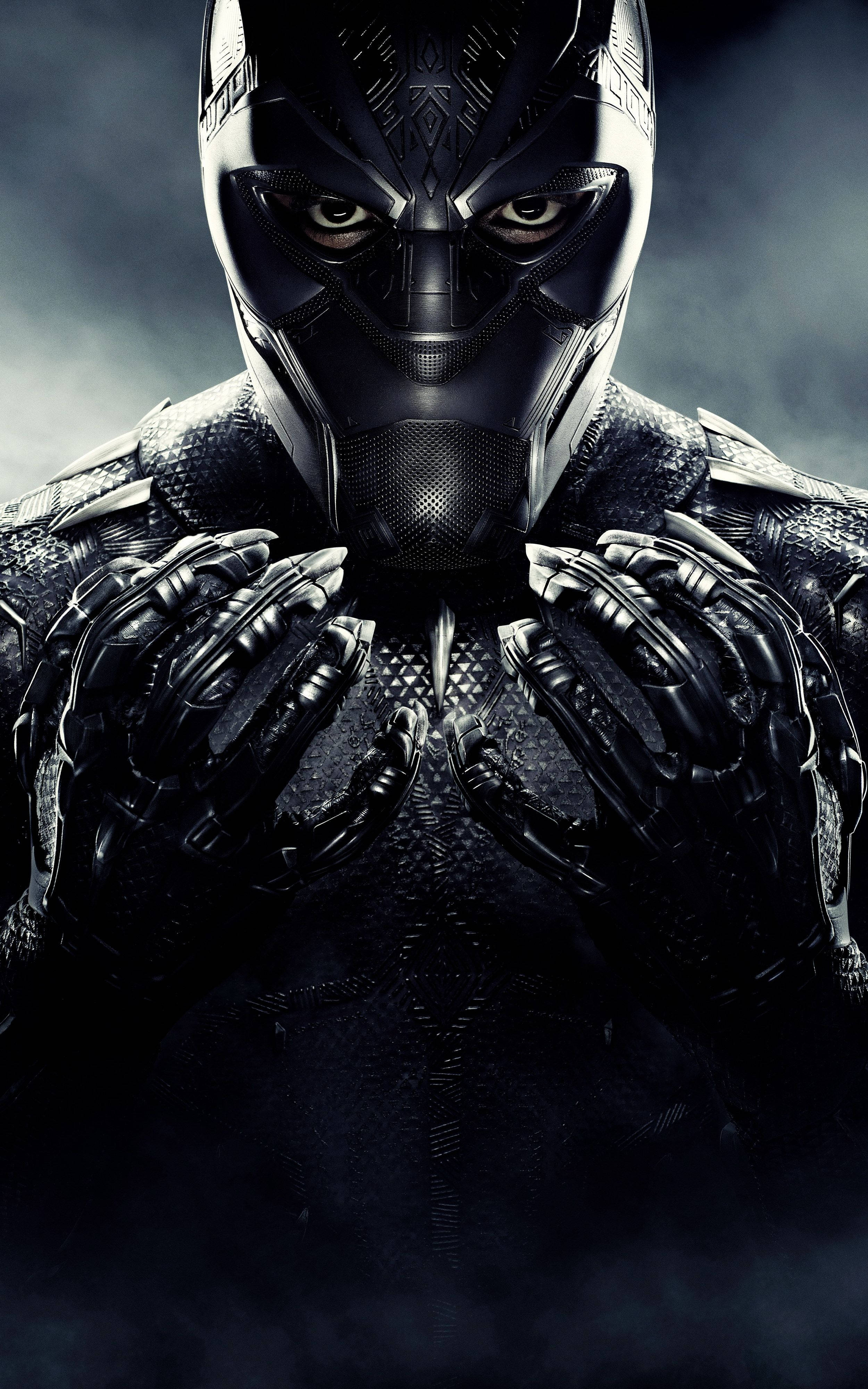 Black Panther Android Mwekundu Picha ya Ukuta