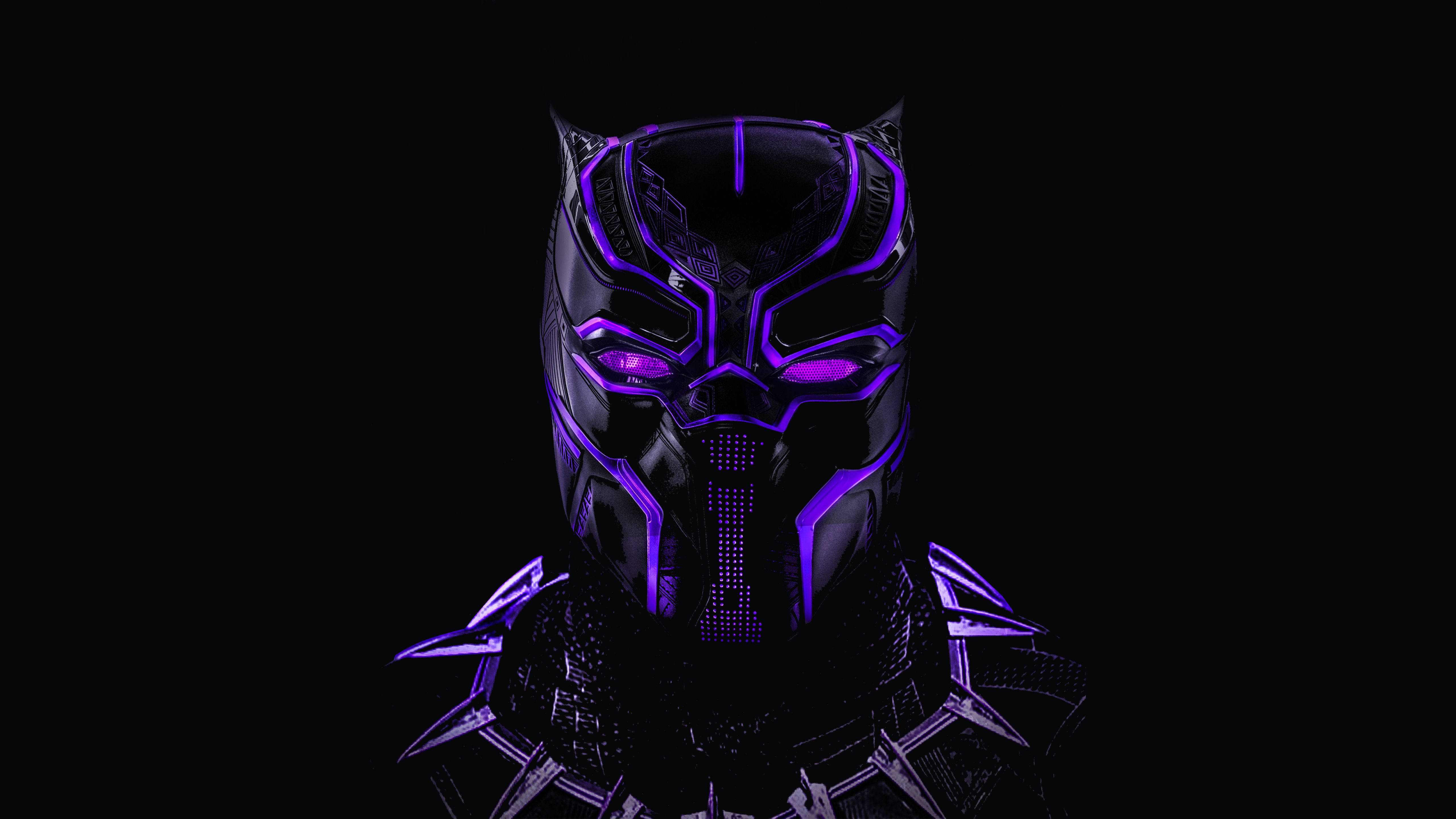Black Panther Rahisi 4K Ultra HD Giza Picha ya Ukuta