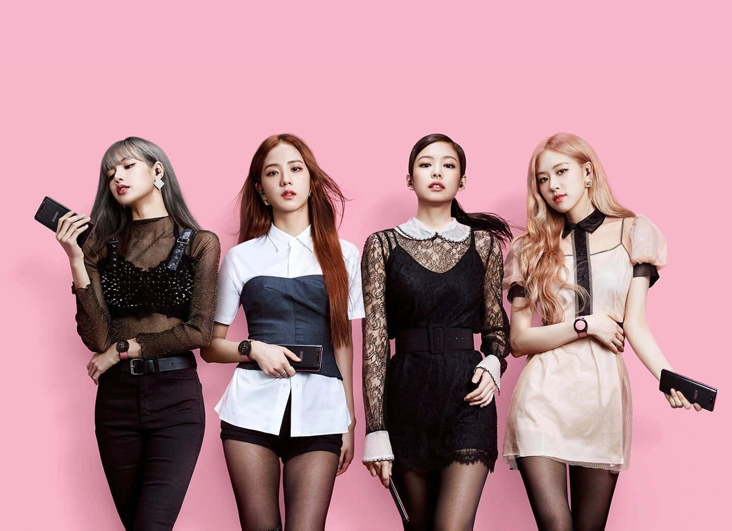 Blackpink inakasha usiku. Picha ya Ukuta
