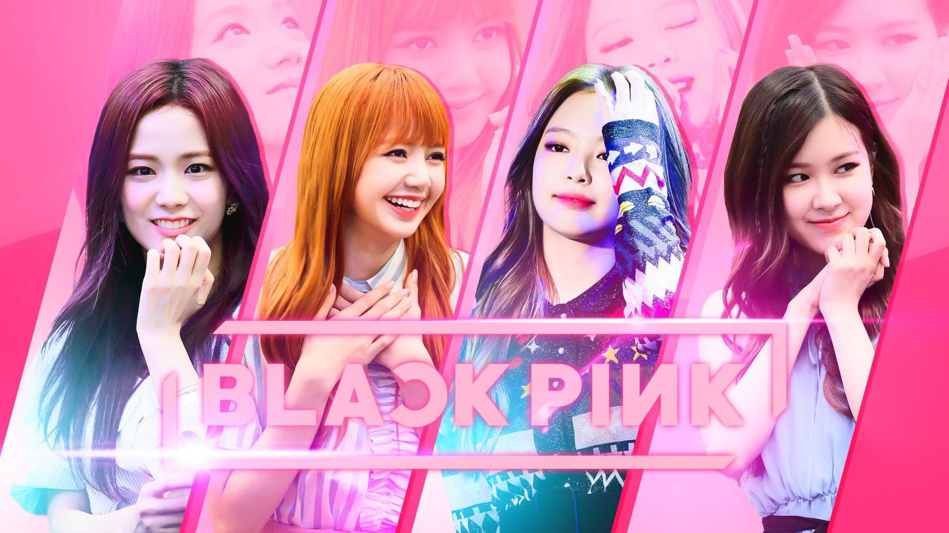 Blackpink Kundi la Wasichana wa Korea Picha ya Ukuta