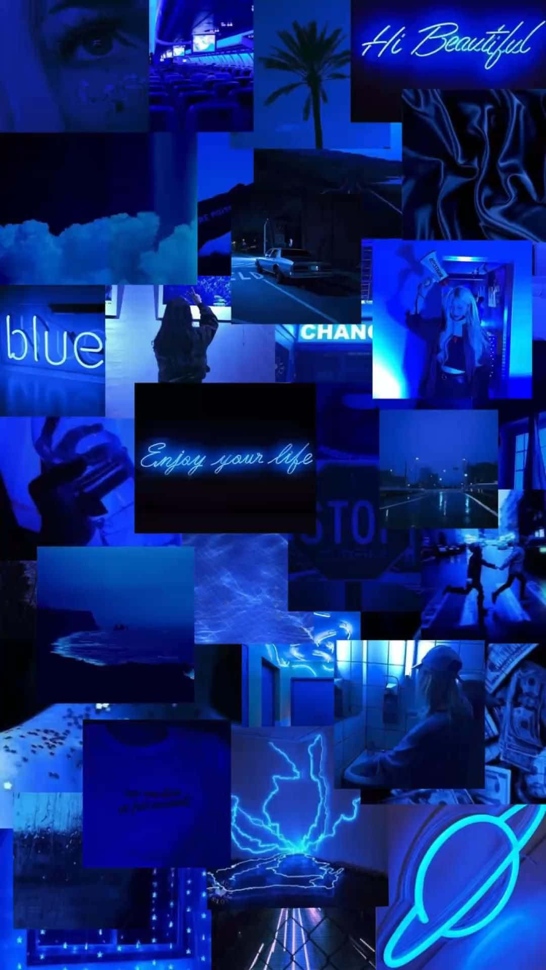 Blue Baddie Mrembo Anayevutia kwa Ubora wa Juu Picha ya Ukuta