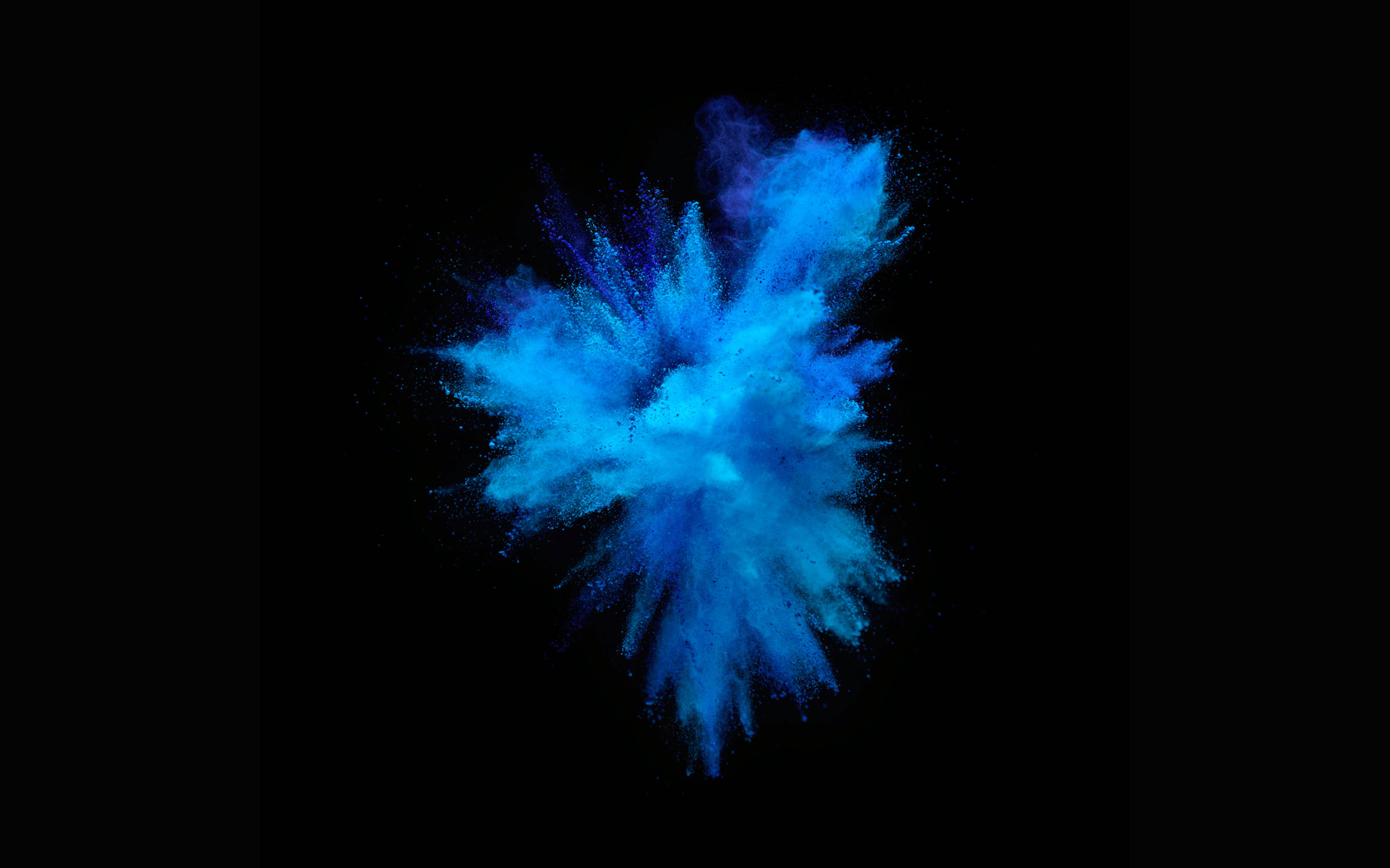 Blue Color Burst MacBook Pro Picha ya Ukuta