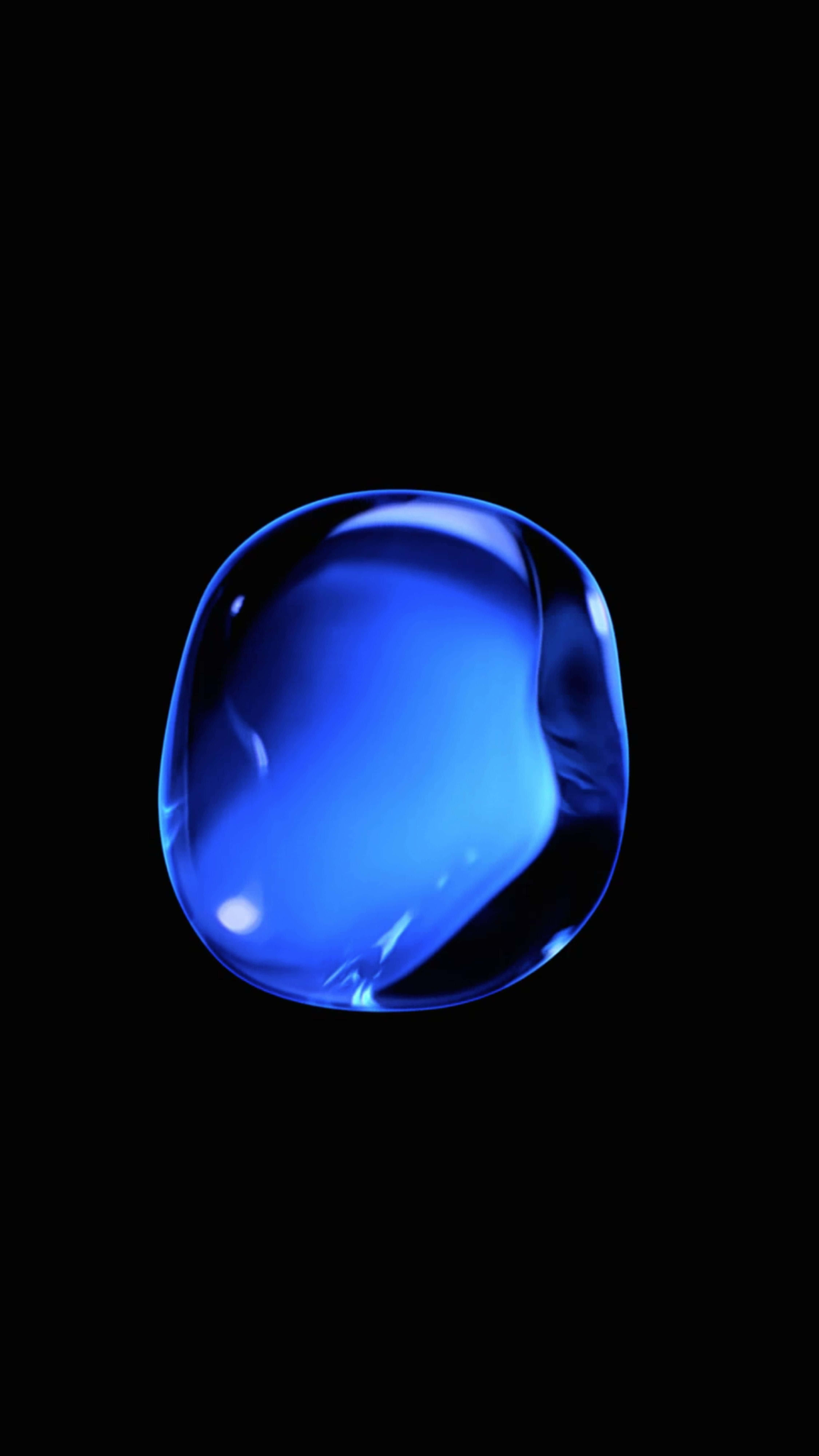 Blue Gemstone iPhone 7 Plus Live Picha ya Ukuta