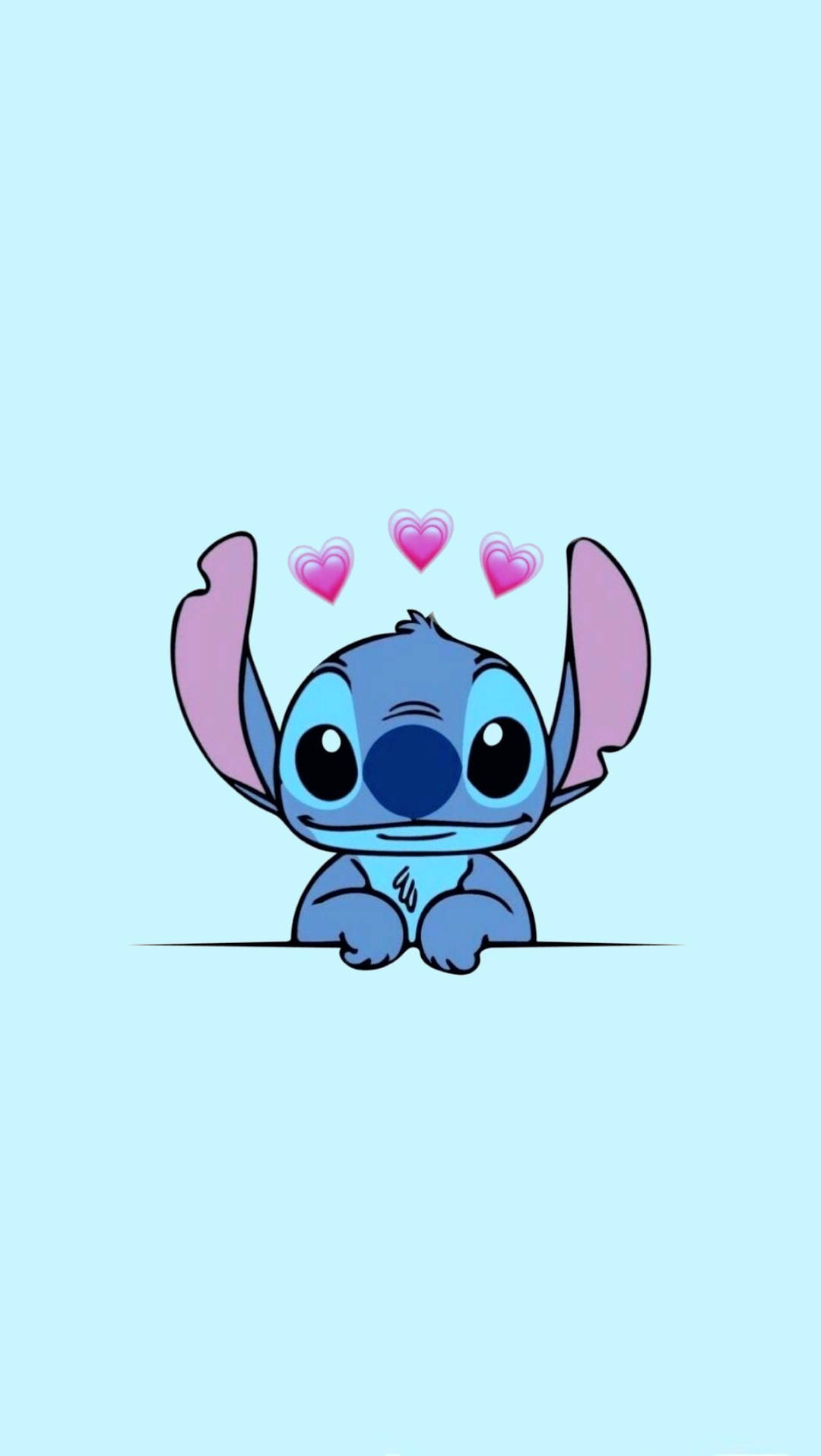 Blue Stitch Simu Kipenzi Cha Kutisha Picha ya Ukuta