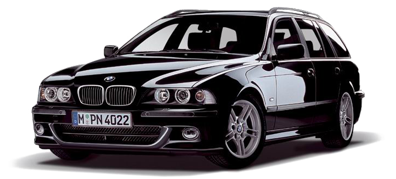 BMW 5 Series E39 Touring Nyeusi Picha ya Ukuta
