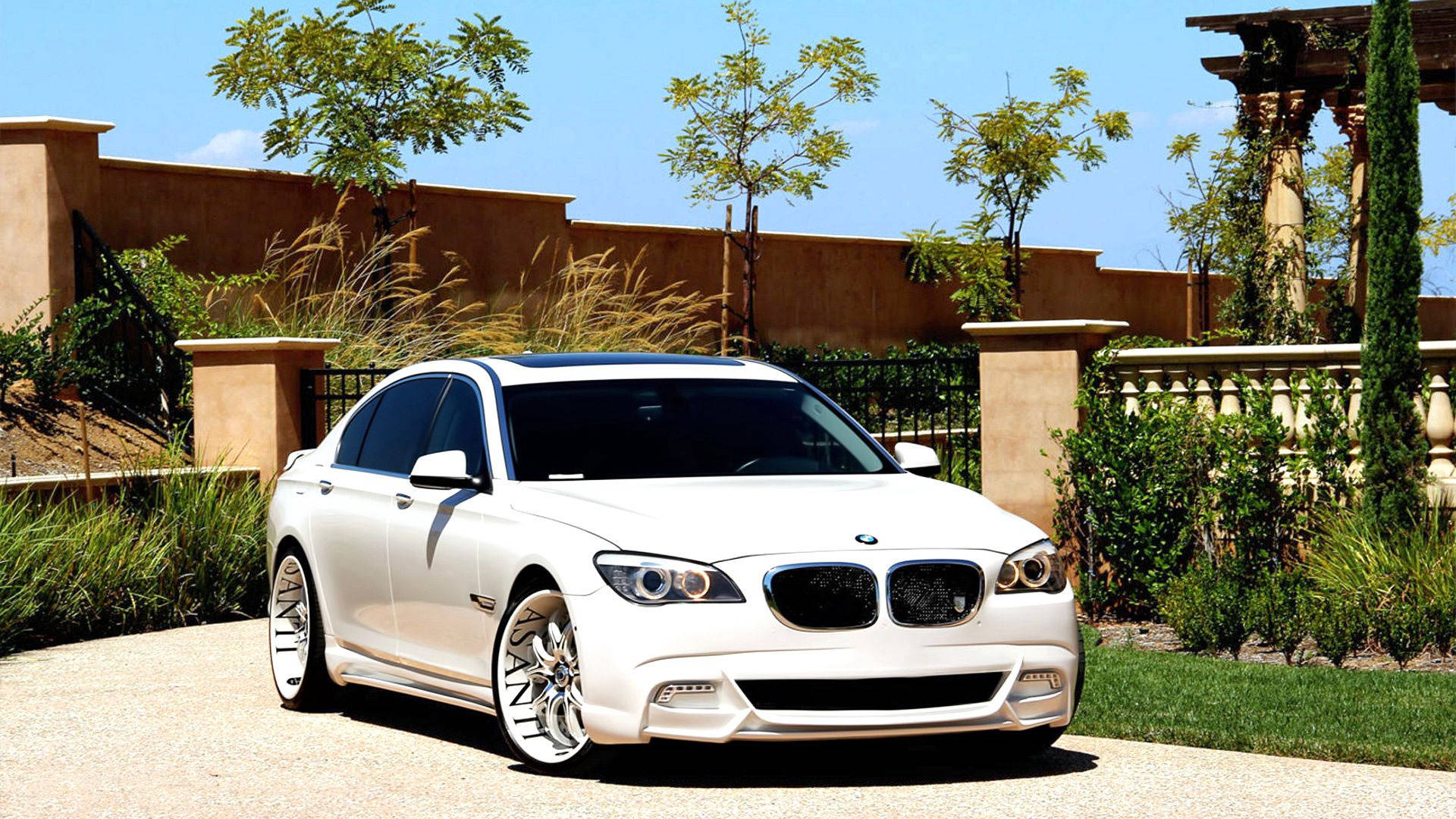 BMW Asanti Tuning Nyeupe Picha ya Ukuta