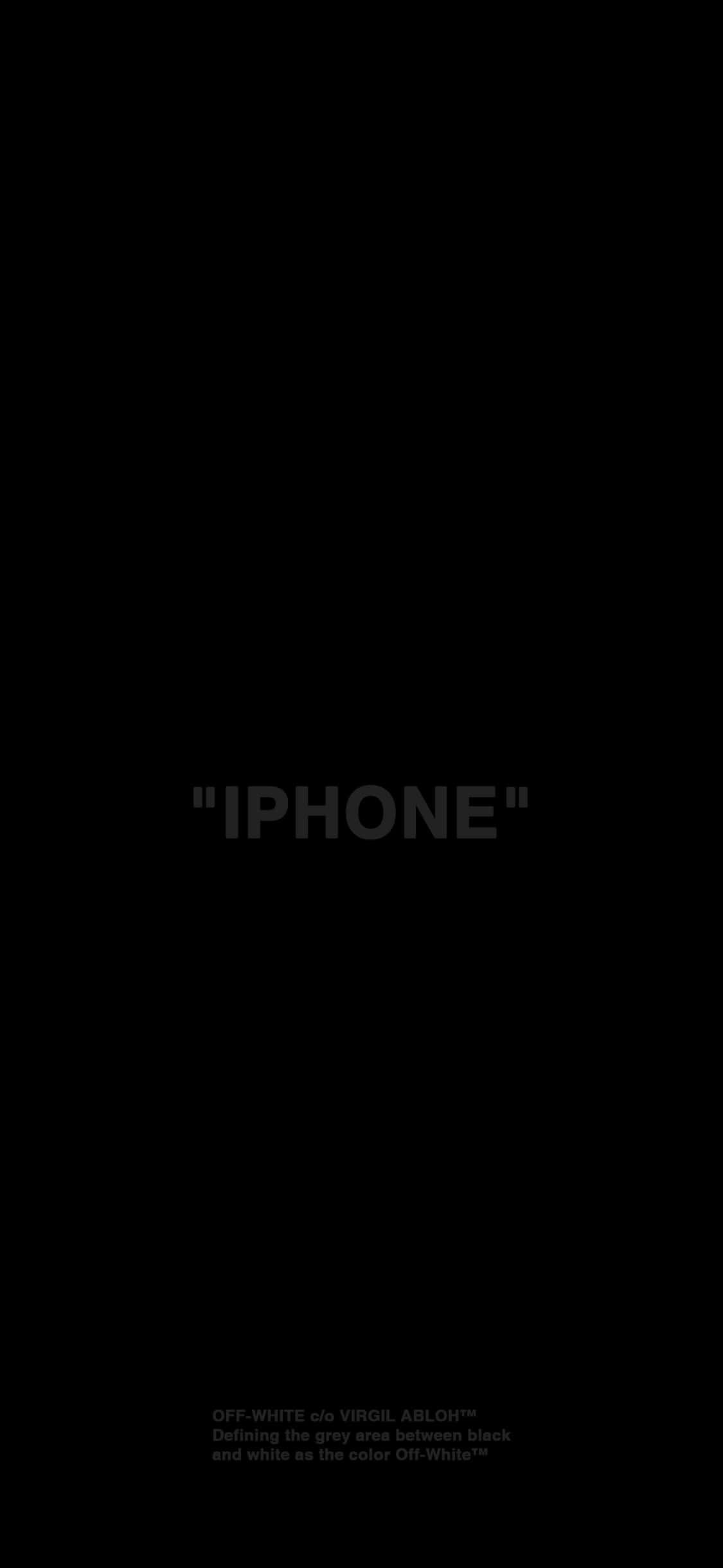 Bold Letters Typography iPhone XS OLED Background Picha ya Ukuta