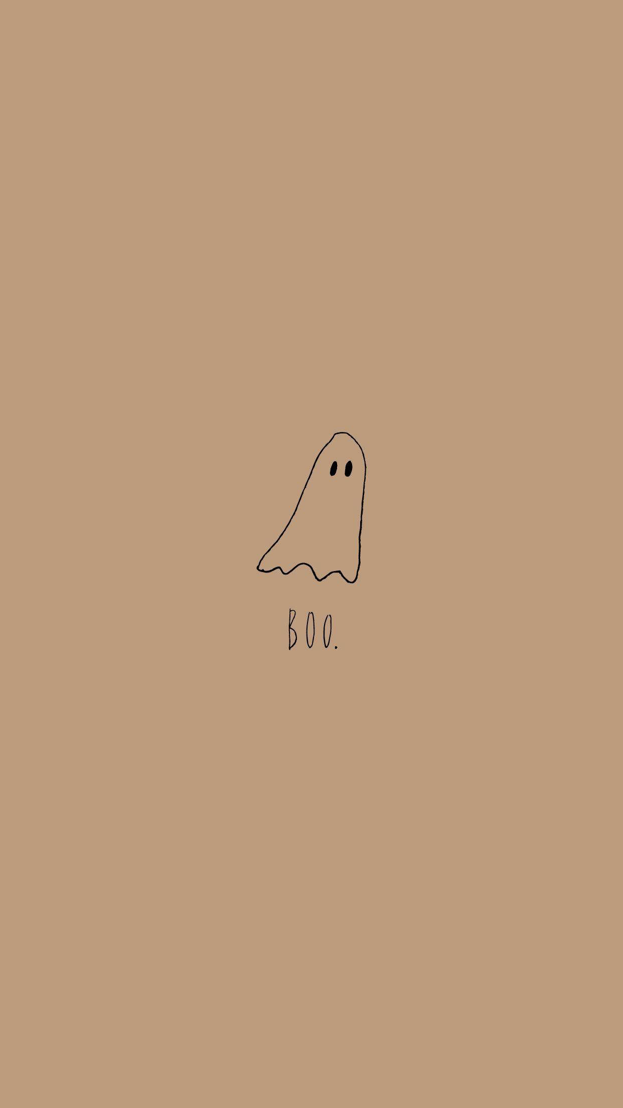 Boo Aesthetic Rahisi Picha ya Ukuta