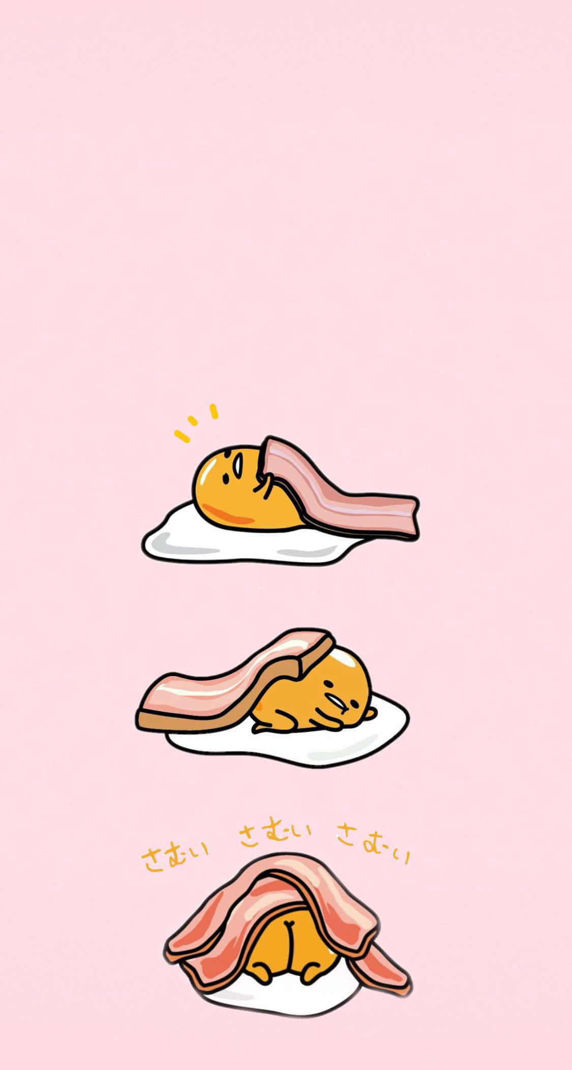 Boresha uchezaji wako wa teknolojia kwa Simu ya Gudetama Picha ya Ukuta
