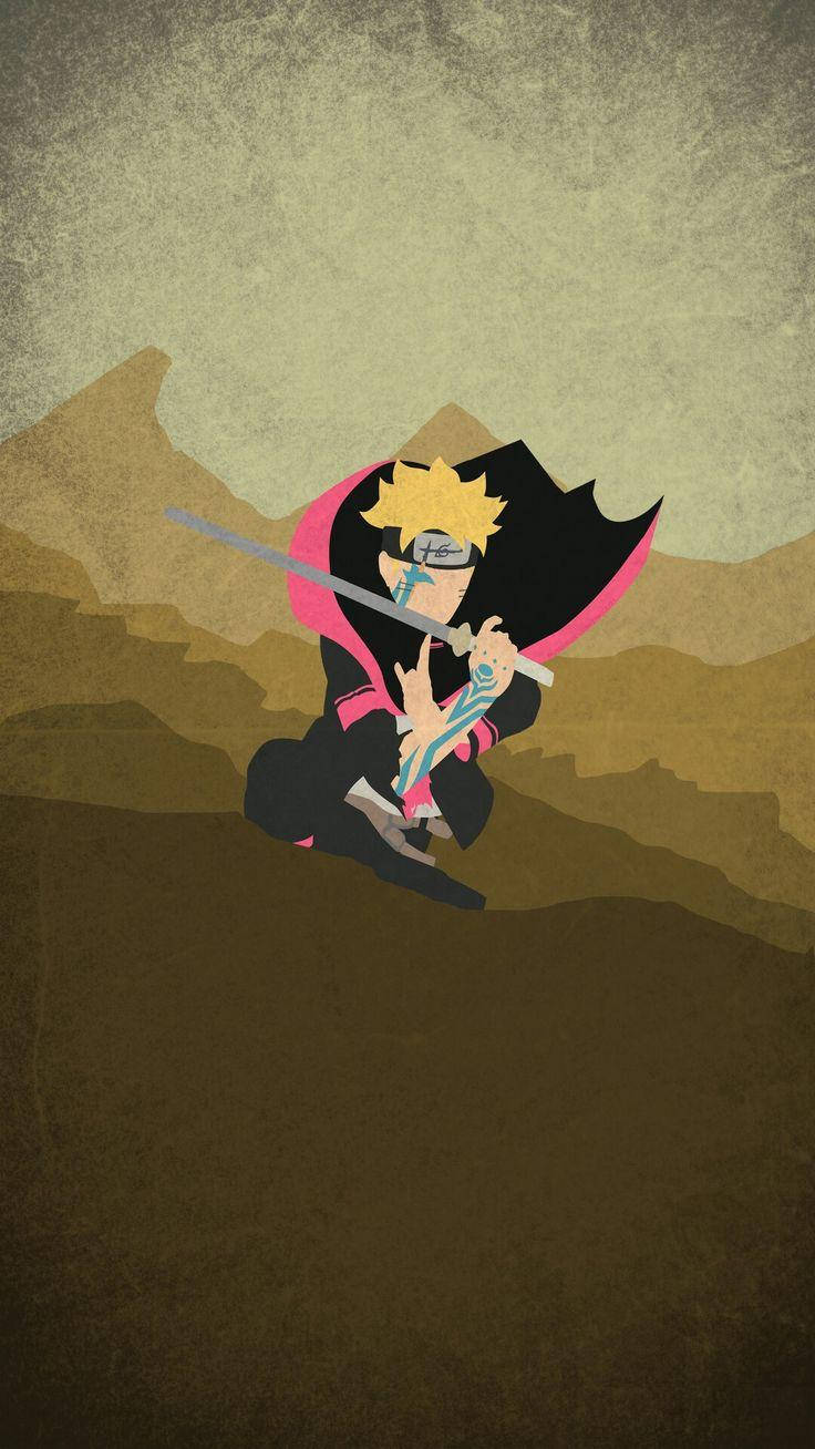 Boruto wa Naruto Telefoni Picha ya Ukuta