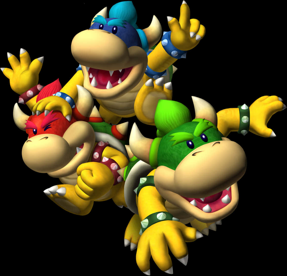 Bowser na Koopalings Wahusika Wenye Uhuishaji Picha ya Ukuta