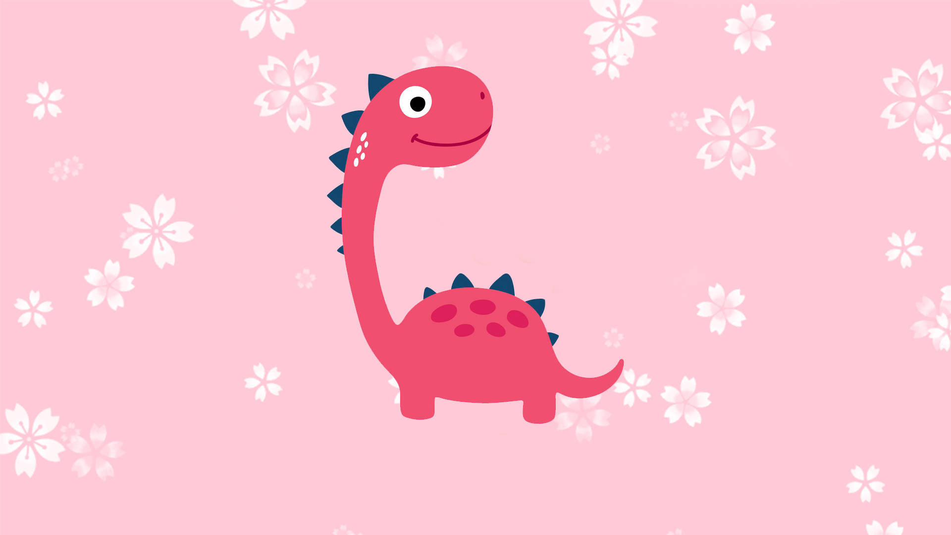 Brachiosaurus Mzuri wa Waridi Mbwa Mwitu Maua Picha ya Ukuta