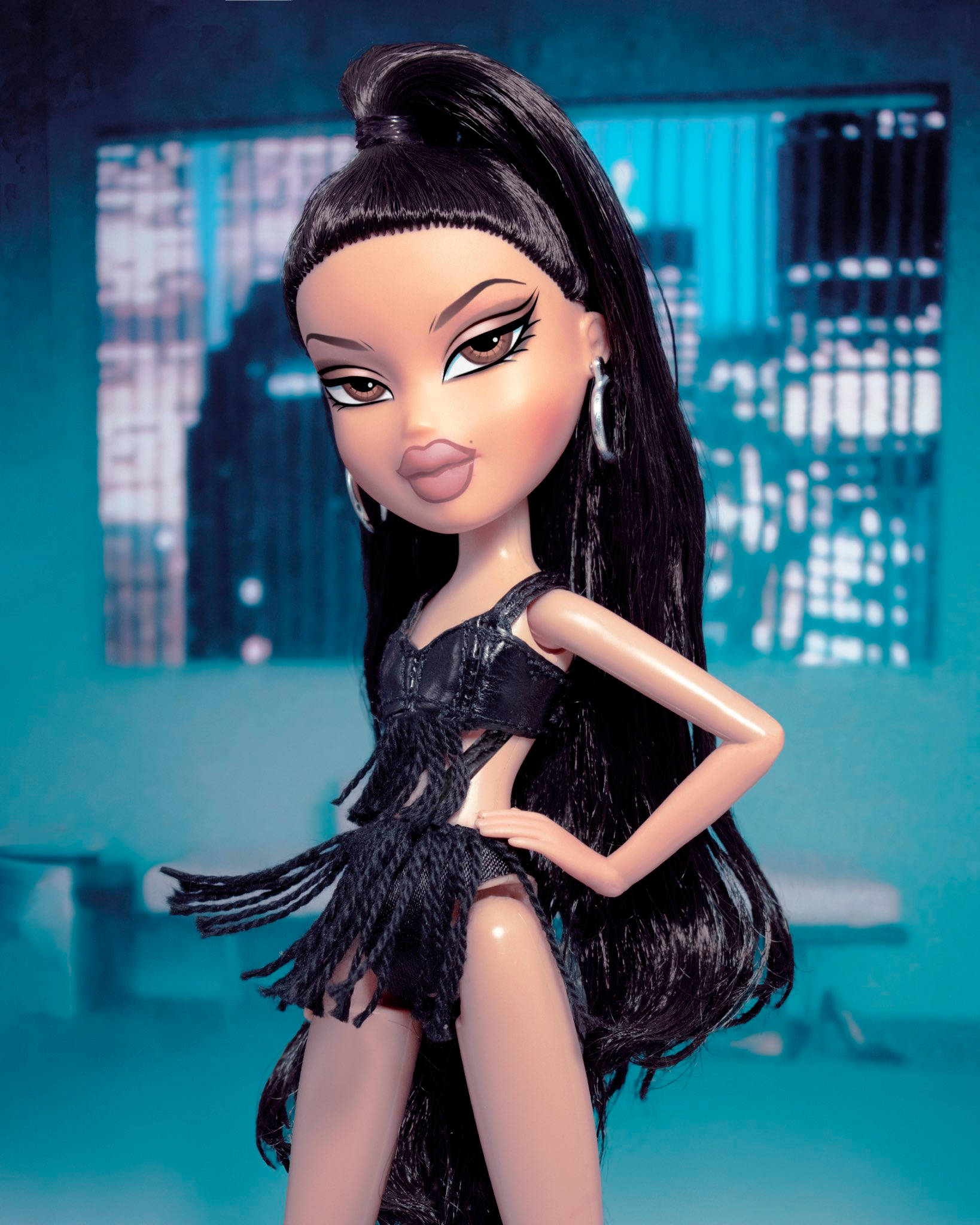 Bratz Aesthetic Super Model Nyeusi Picha ya Ukuta