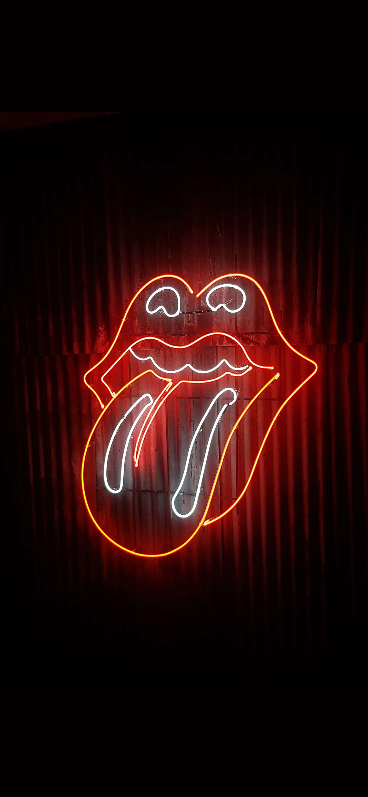 Brighten up your phone display with an illuminating neon background Picha ya Ukuta