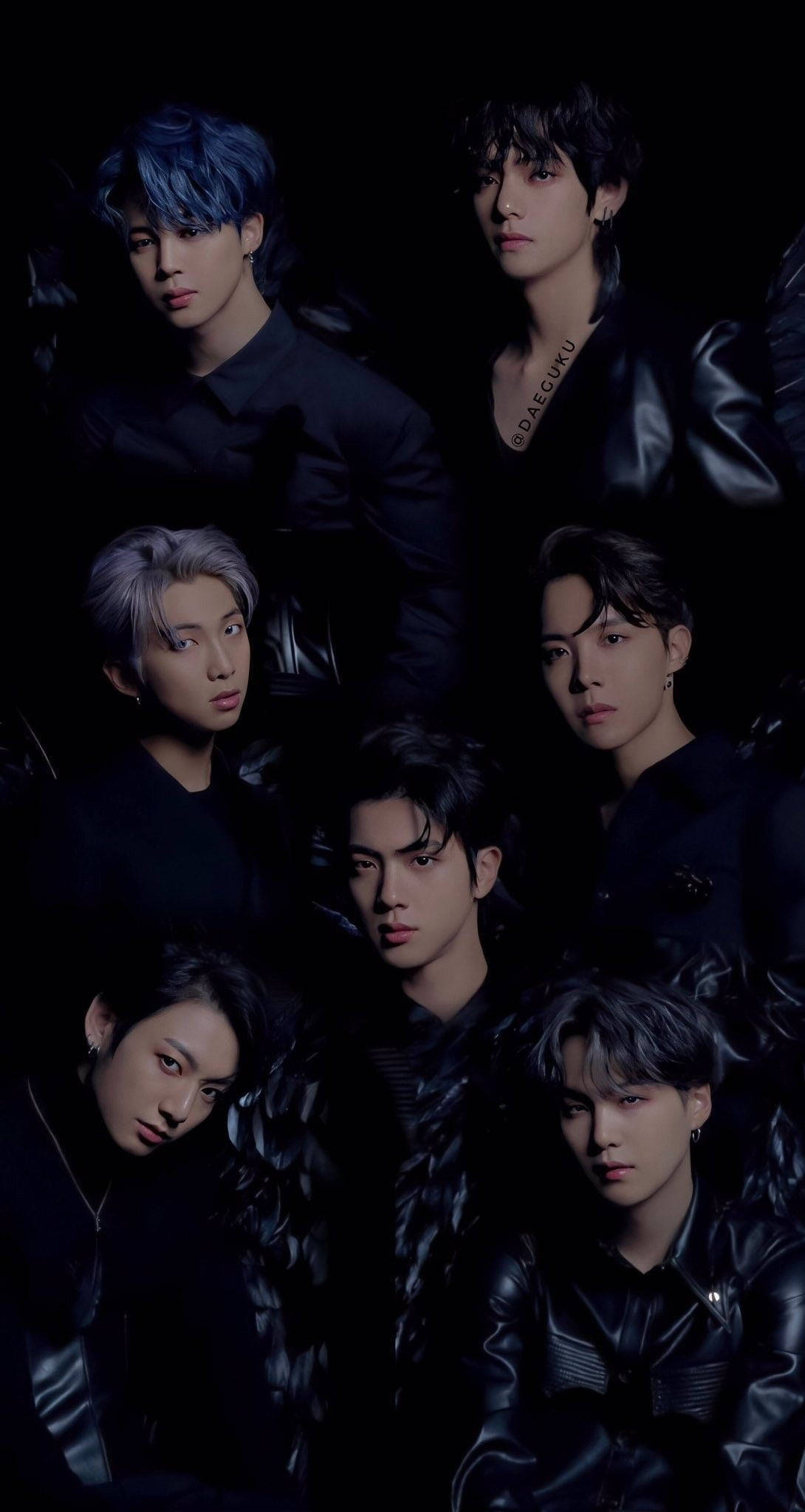 BTS Black Swan Nyeusi Aesthetic Picha ya Ukuta