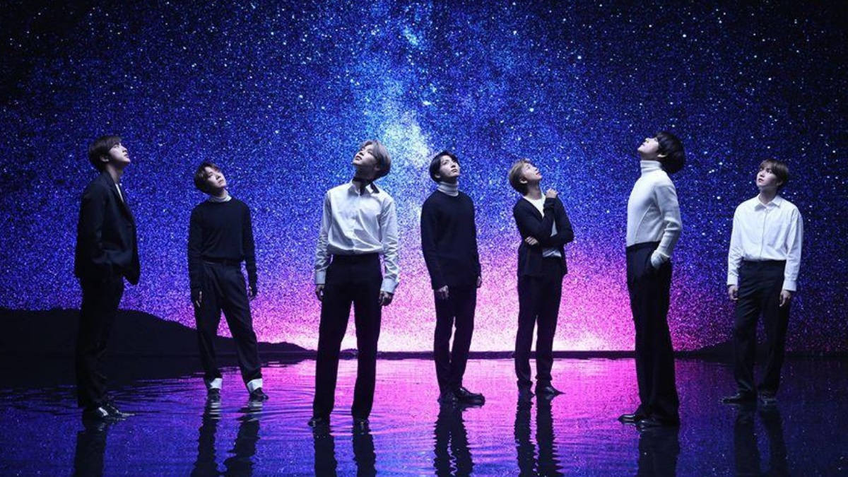 BTS Chini Ya Nyota Mandhari ya Kompyuta Picha ya Ukuta