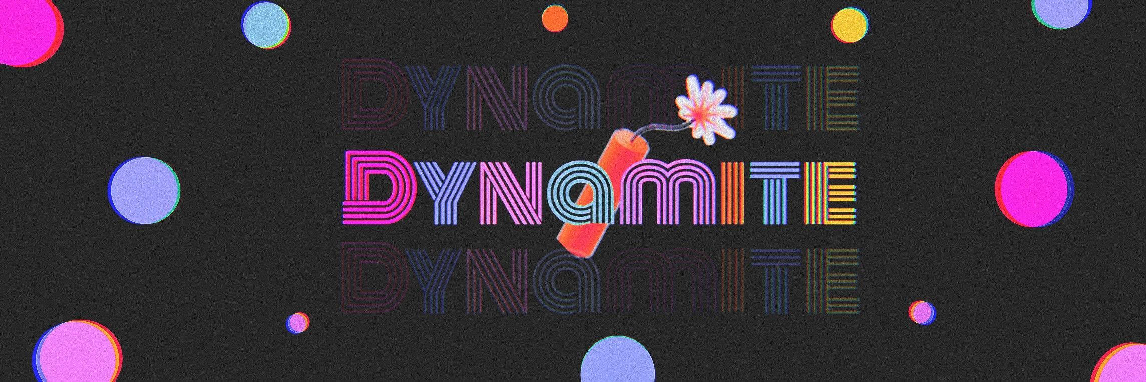 BTS Dynamite Na Maua Laptop Picha ya Ukuta