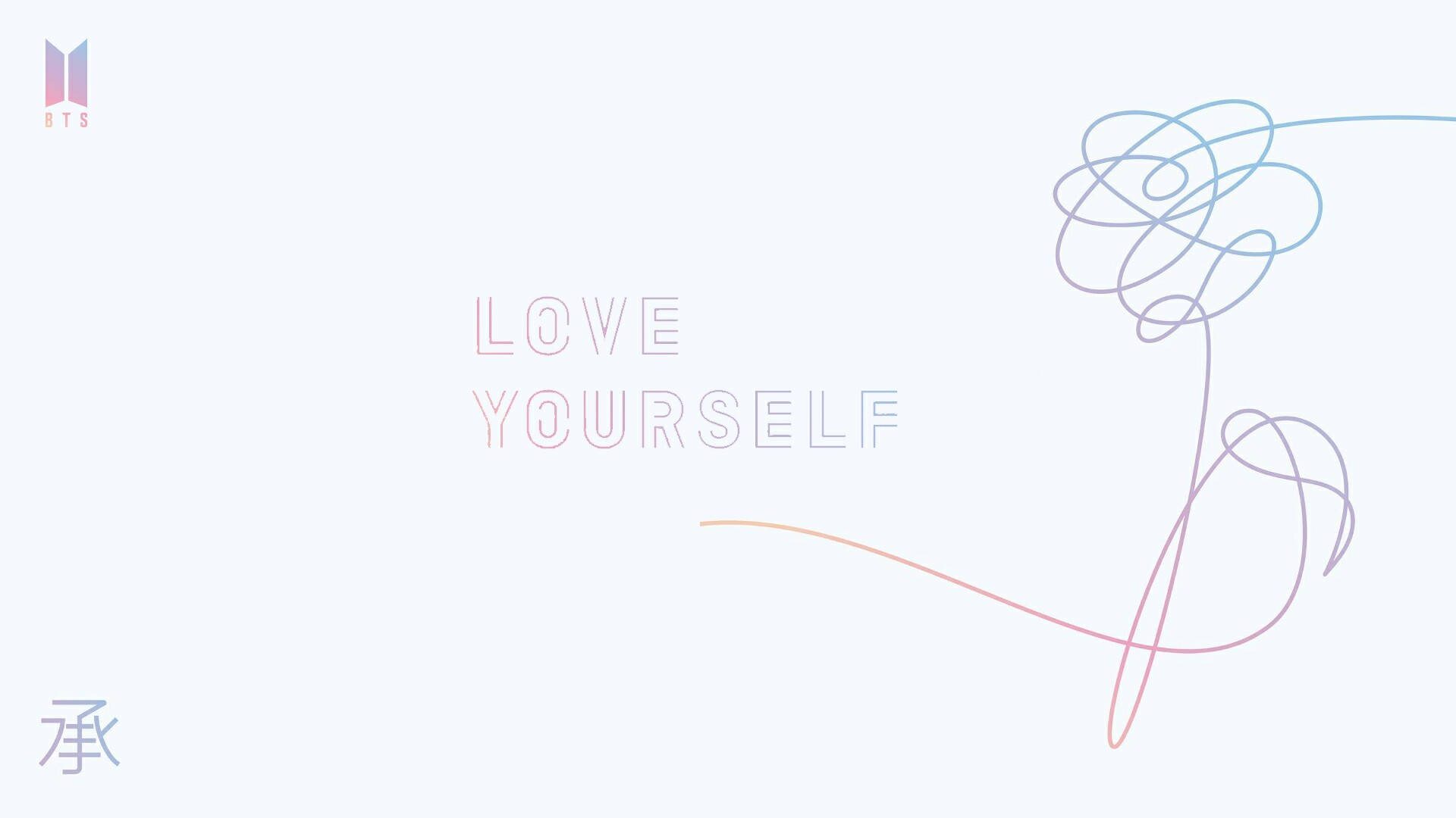 Bts Love Yourself Aesthetic Picha ya Ukuta