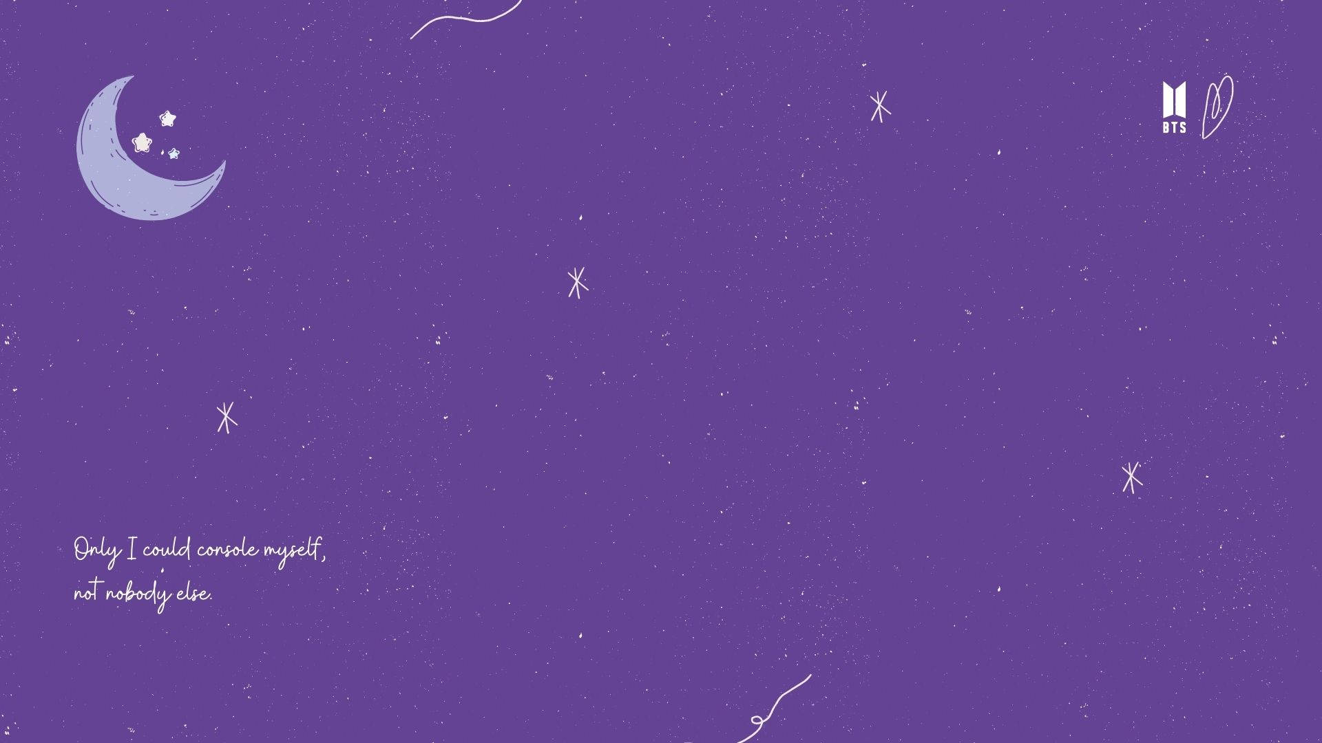 BTS Moonchild Maneno Laptop Picha ya Ukuta