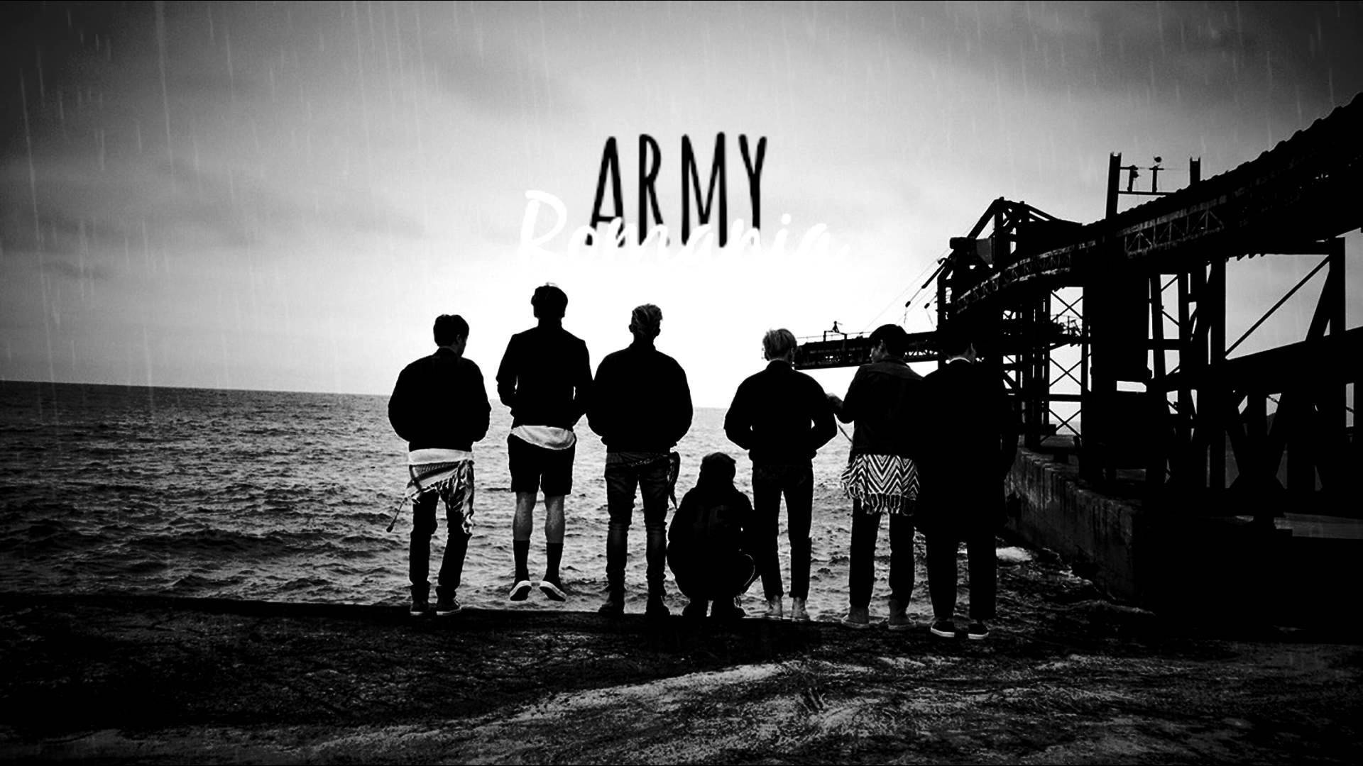 Bts Nyeusi na Nyeupe ya Kupendeza Picha ya Ukuta