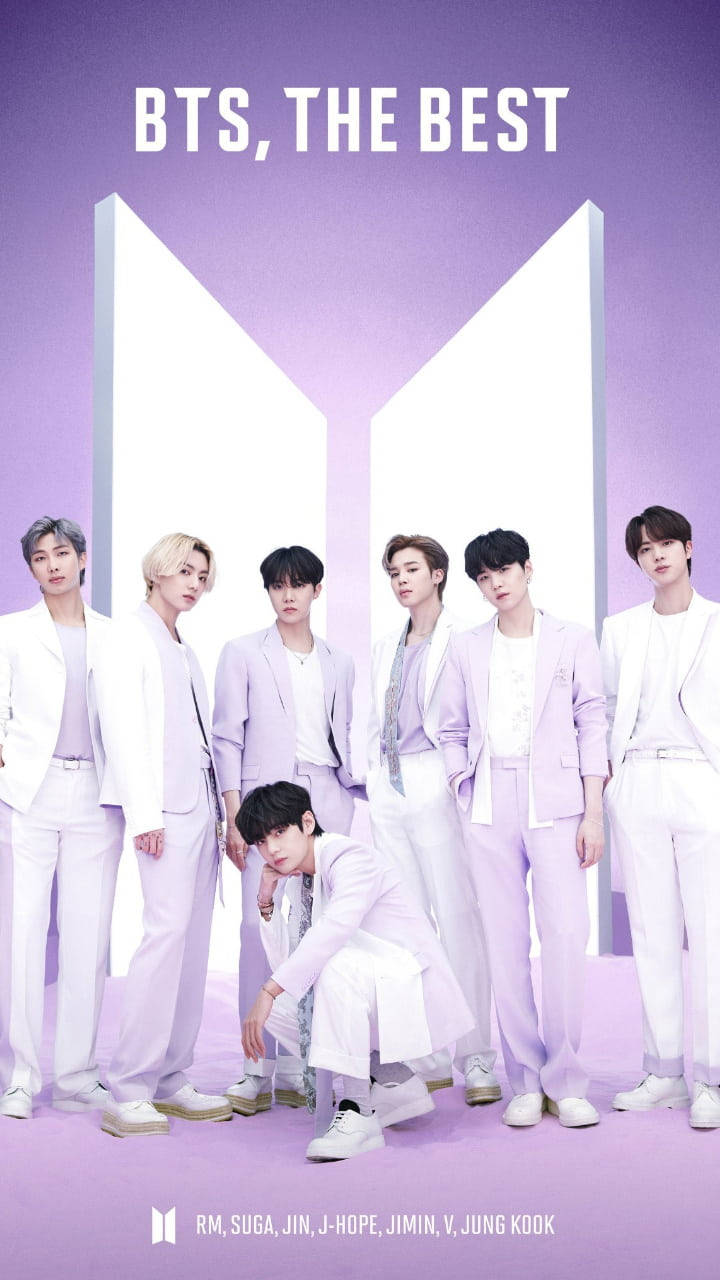 BTS Suti ya Zambarau Aesthetic Picha ya Ukuta