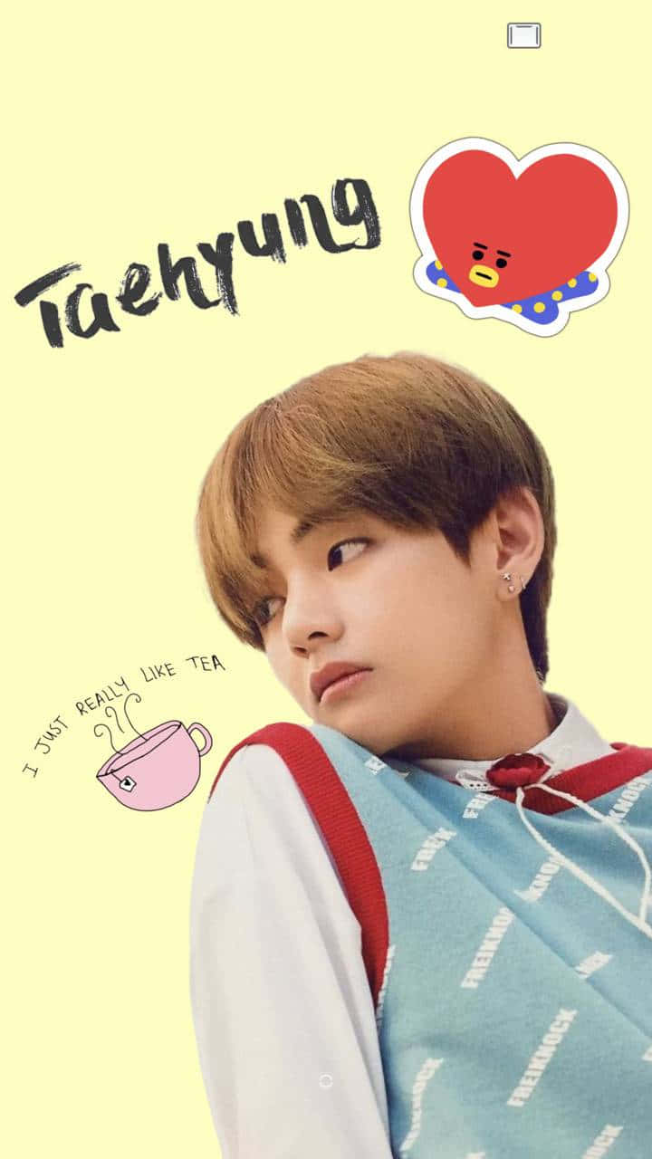 BTS V akitoa taarifa Picha ya Ukuta