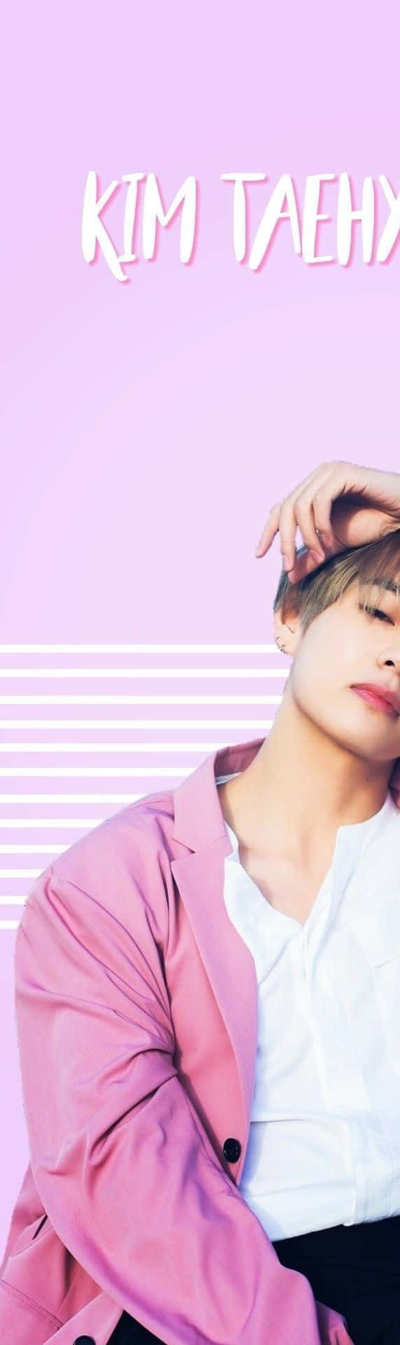 BTS V Anawasha Jukwaa Picha ya Ukuta