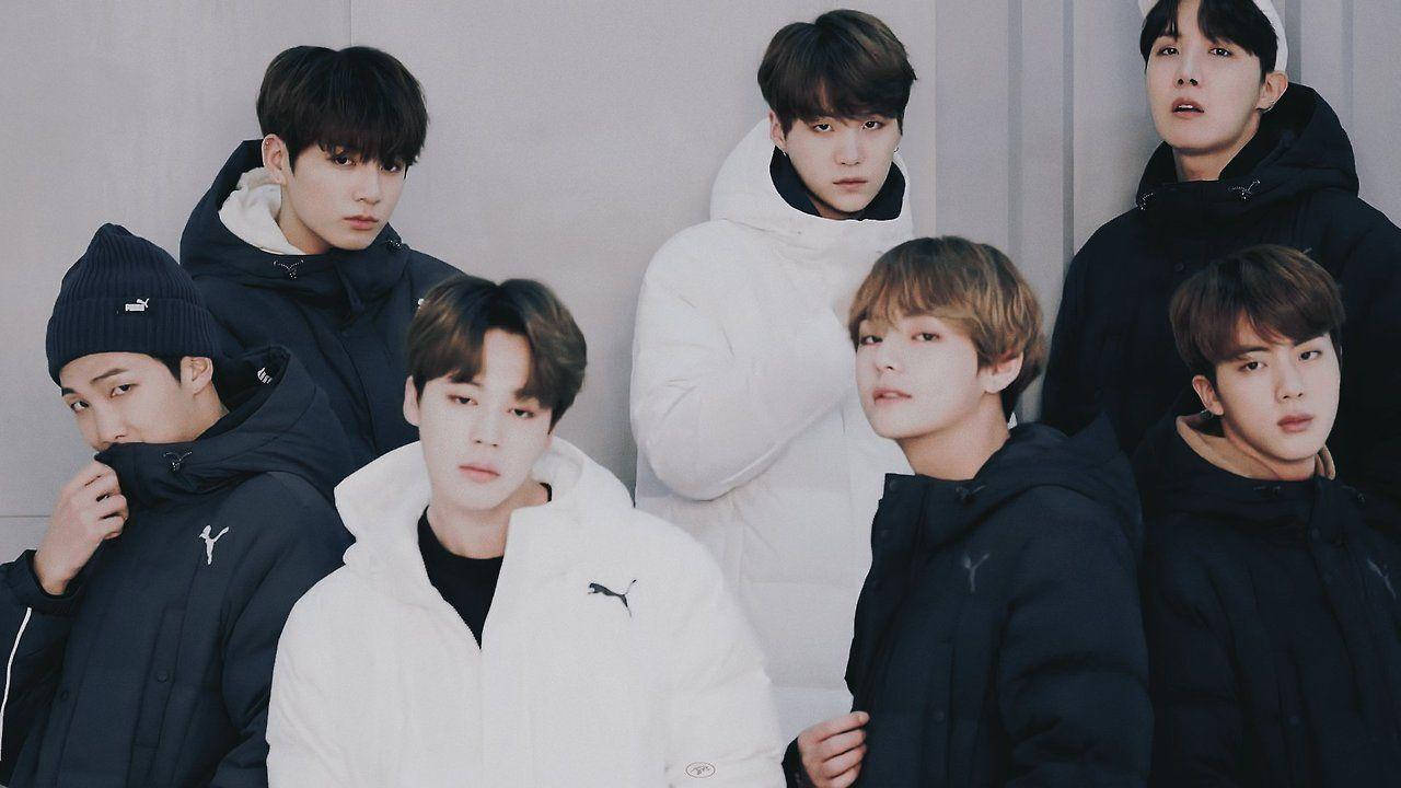 BTS Wapenzi Katika Jaketi Nene Picha ya Ukuta
