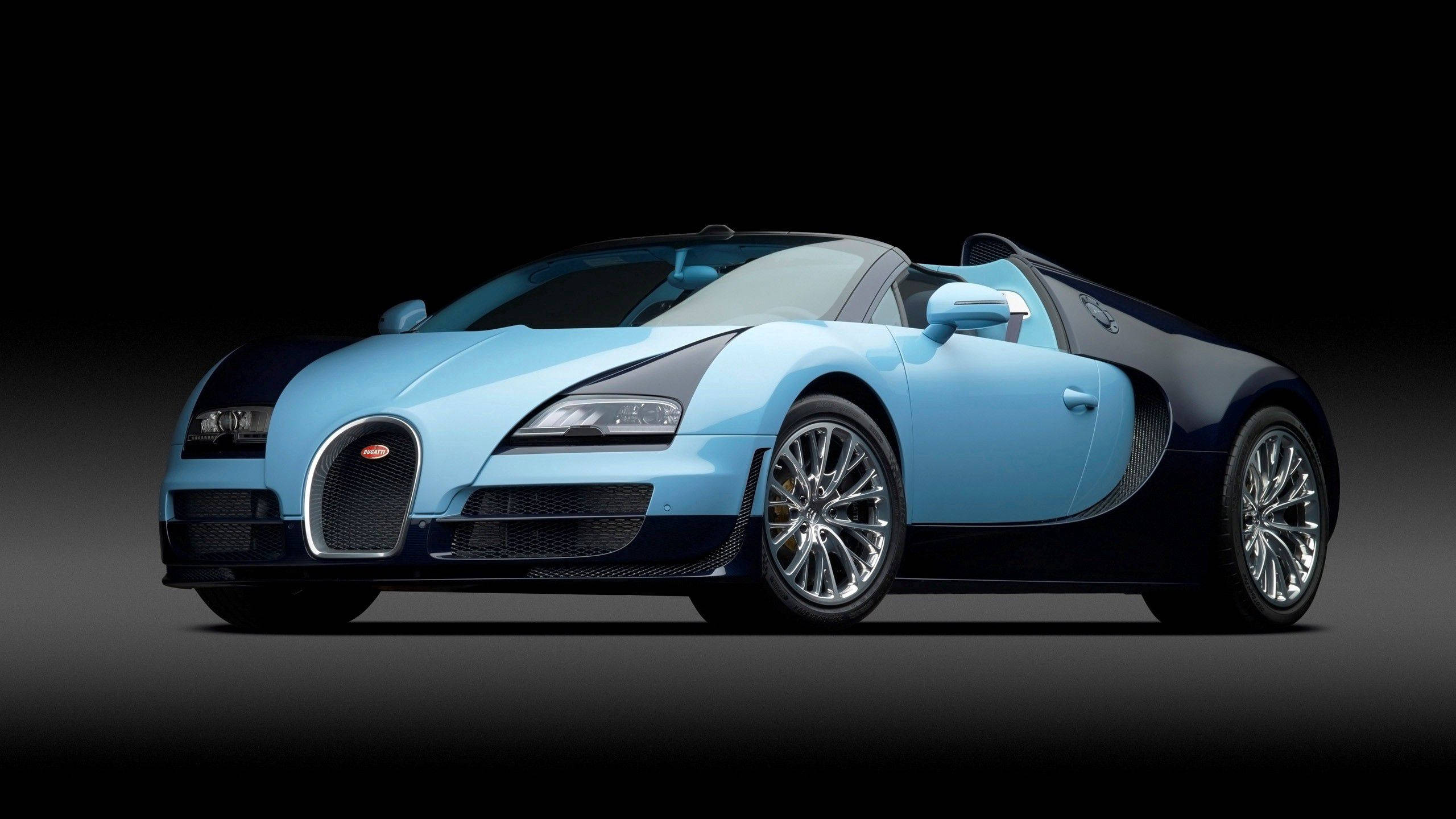 Bugatti Veyron Bluu Maridadi Picha ya Ukuta