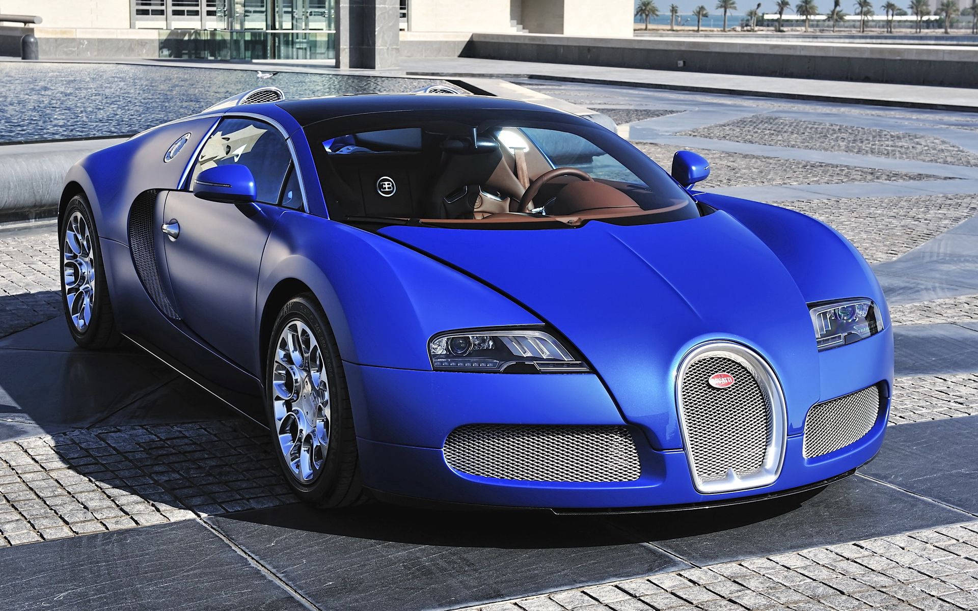 Bugatti Veyron ya Kifalme ya Bluu Yakuti Picha ya Ukuta