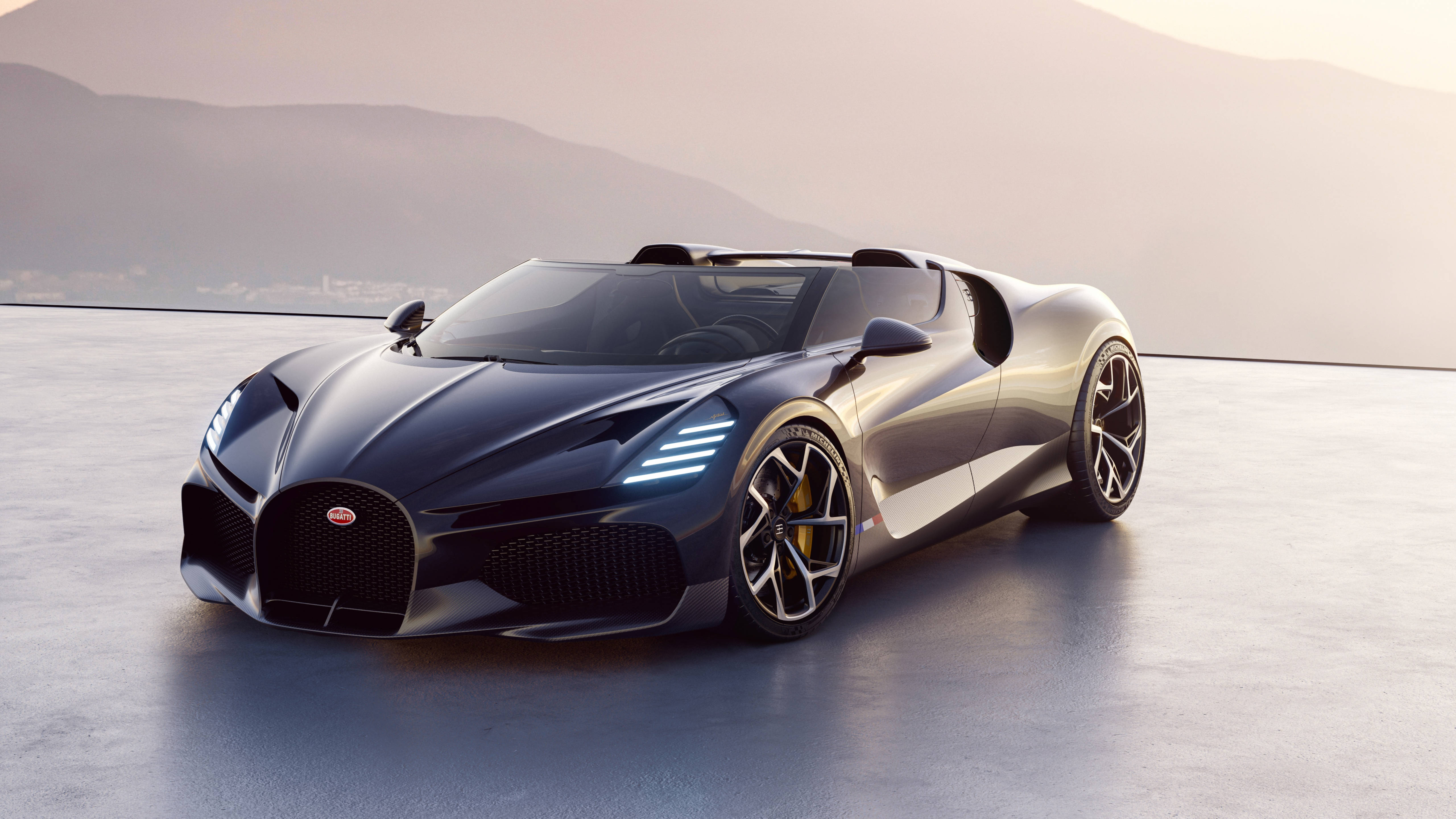 Bugatti W16 Mistral 4K Laptop Gari Picha ya Ukuta