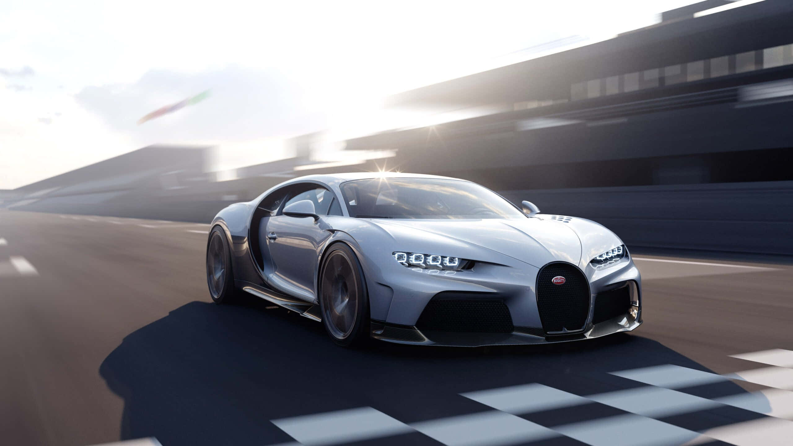 Buggati Chiron ya Kifahari. Picha ya Ukuta