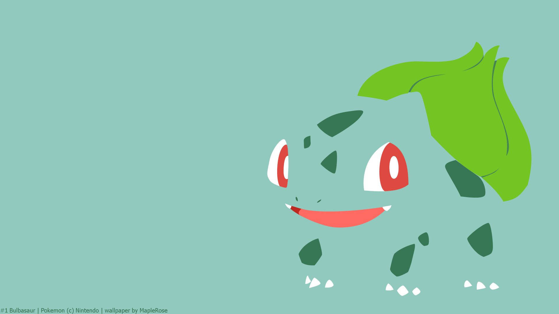 Bulbasaur Mzuri na Mwenye Kukumbatia Picha ya Ukuta
