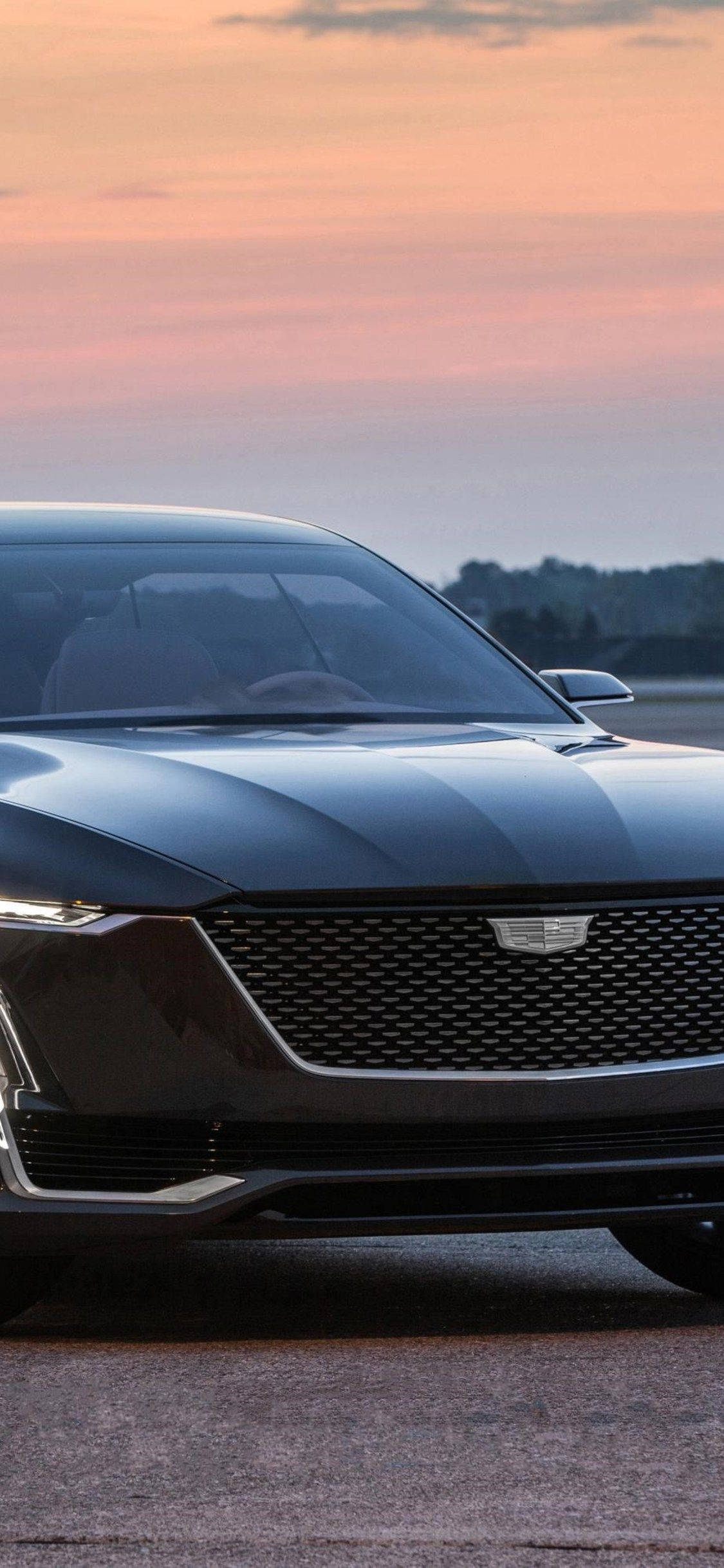 Cadillac Wakati wa Sunset Kutoka iPhone Picha ya Ukuta