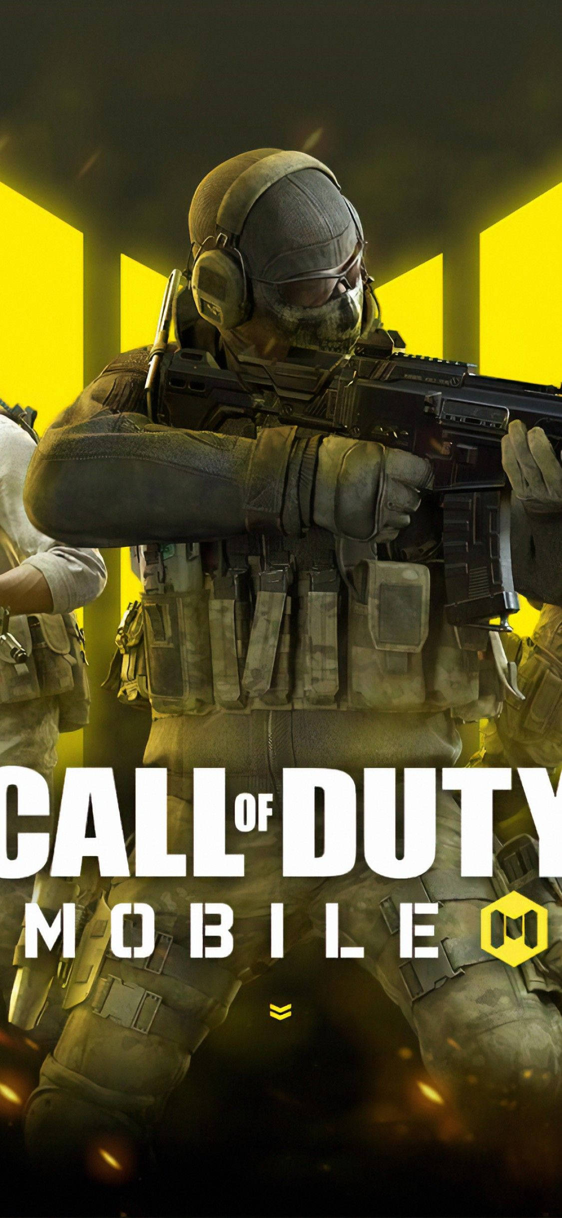 Call Of Duty Mobile Logo Ghost Picha ya Ukuta
