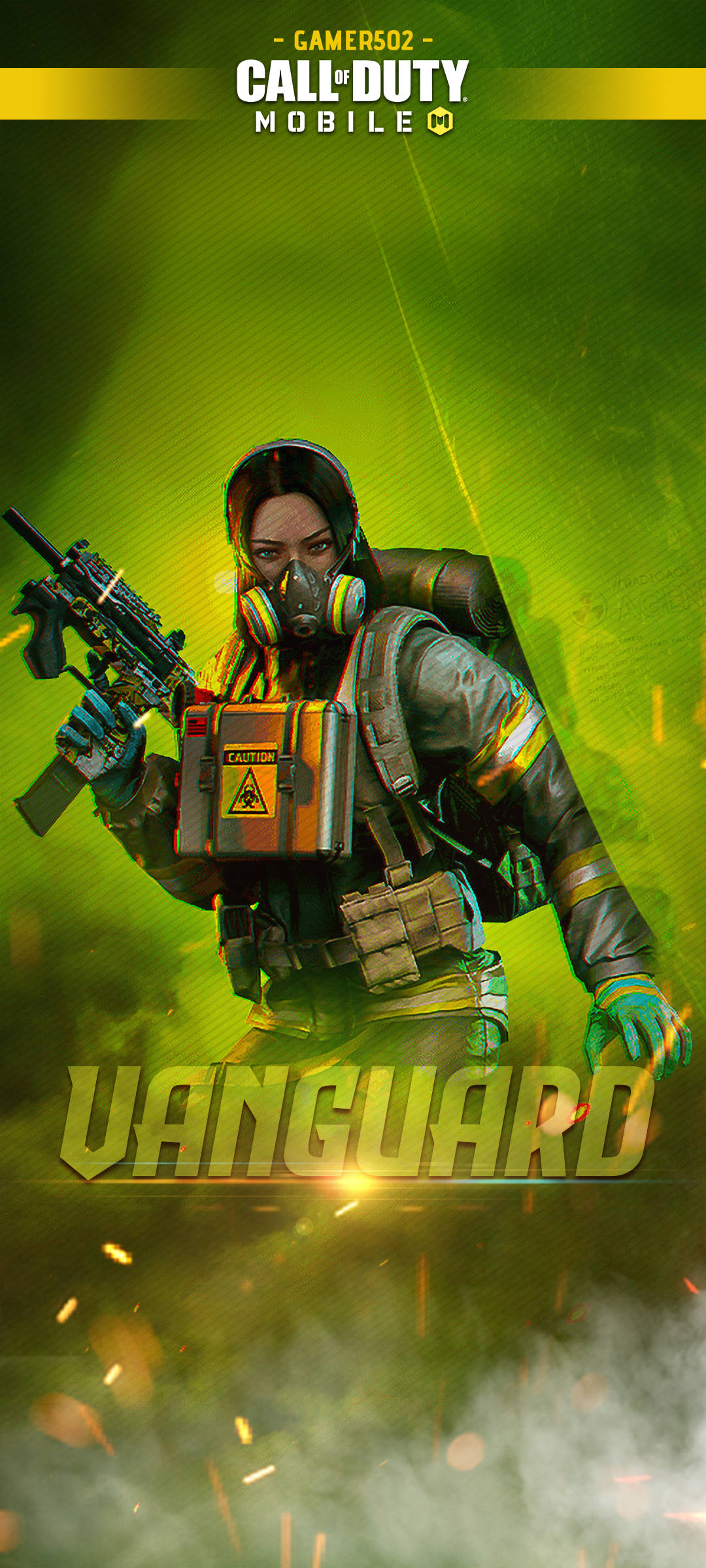 Call Of Duty Vanguard Mwanamke Sniper Mwanga Kijani Picha ya Ukuta