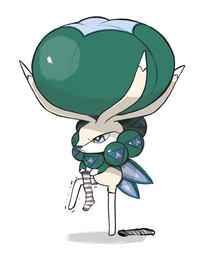 Calyrex Pokemon kwenye Mandharinyuma Nyeupe Picha ya Ukuta