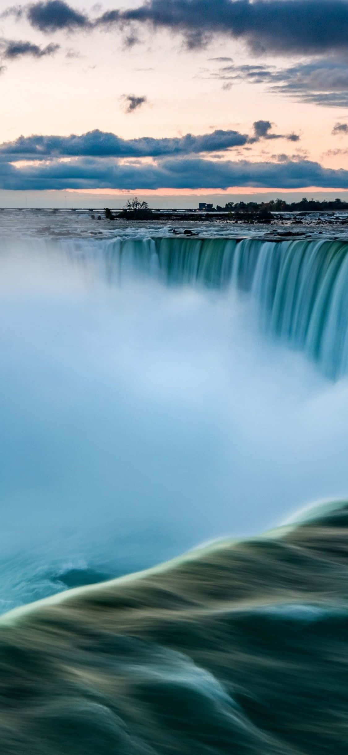 Canada iPhone X Niagara Falls Background Picha ya Ukuta