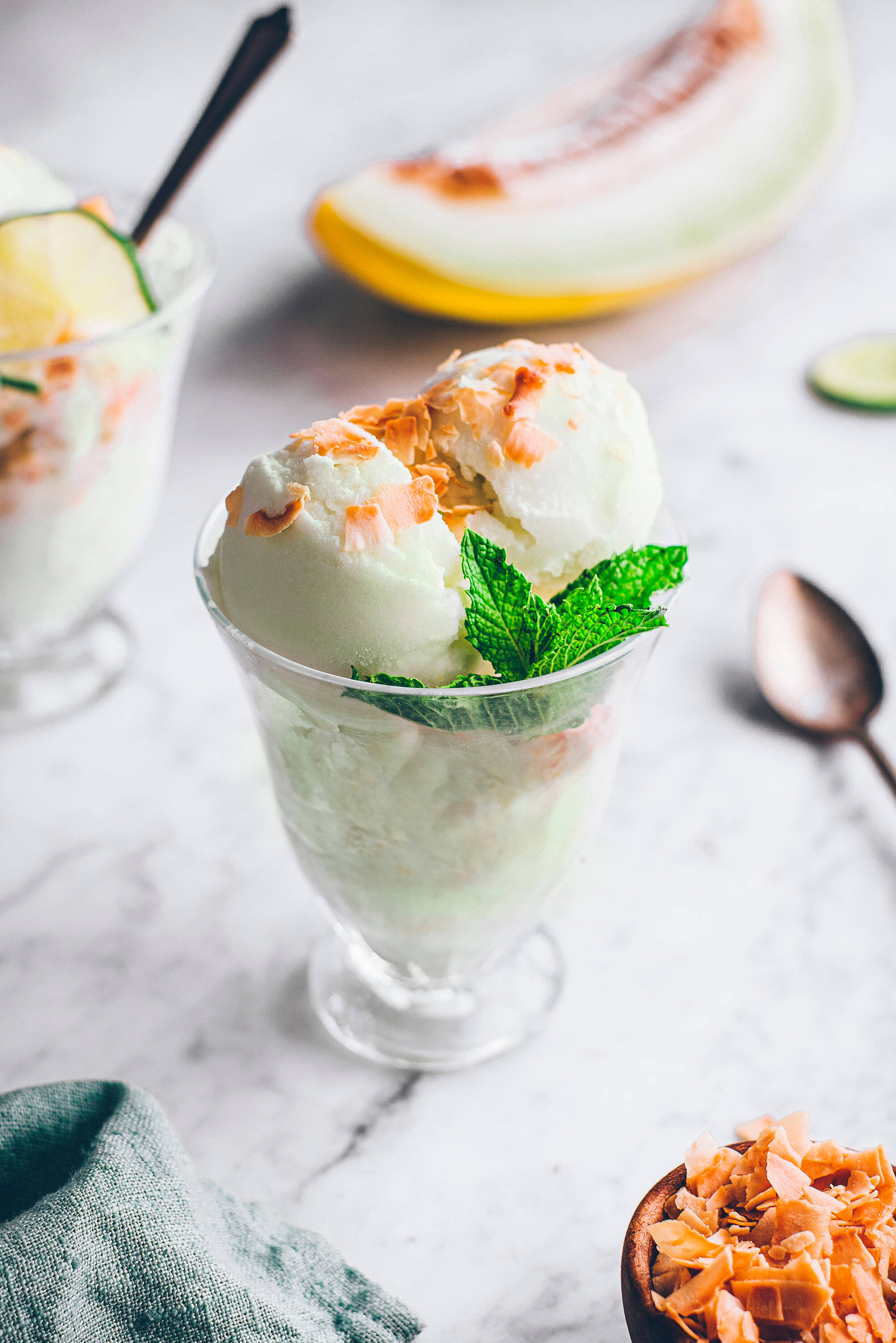 Canary Melon Dessert Picha ya Ukuta