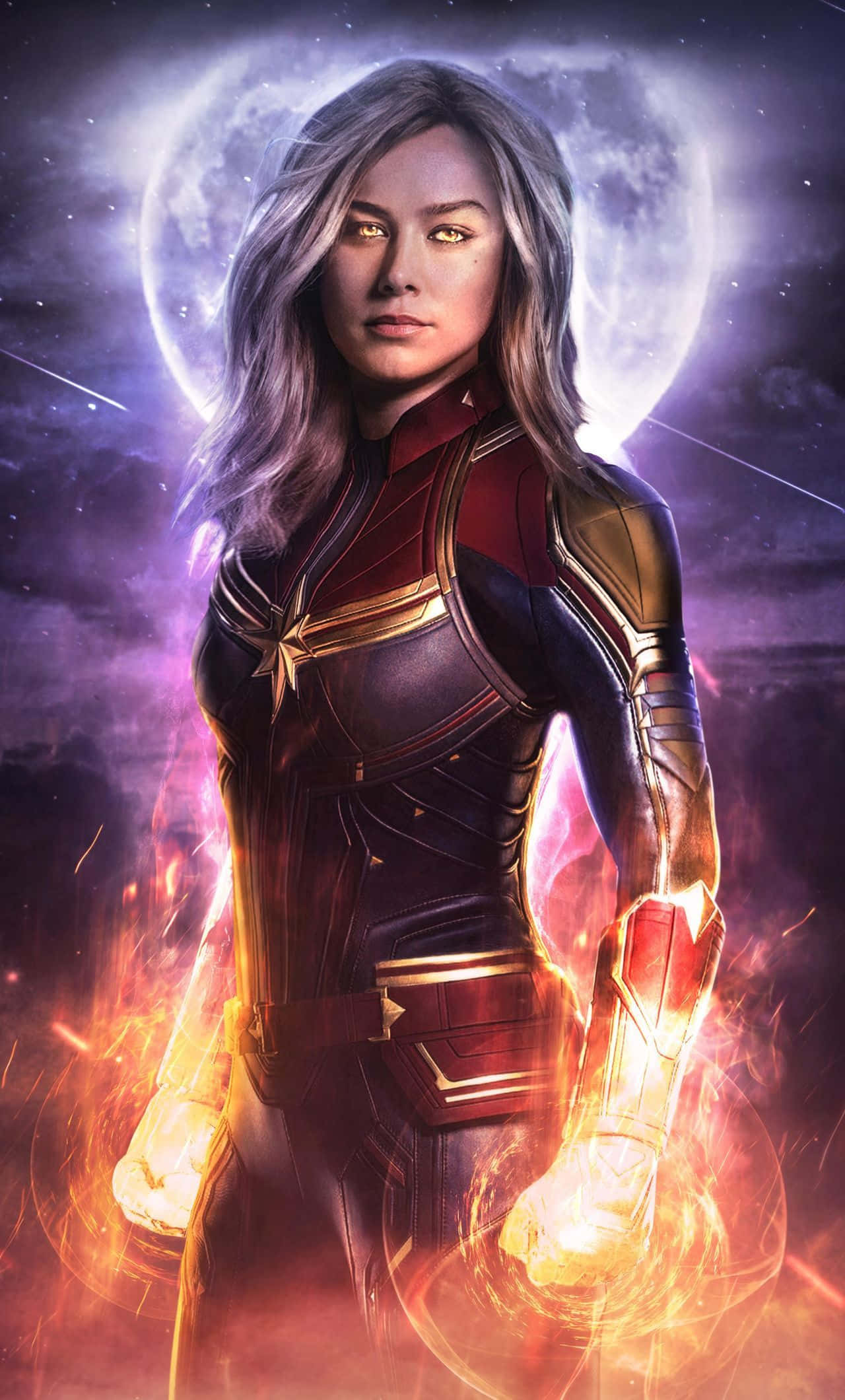 'Captain Marvel arrives to take charge in 3D!' Picha ya Ukuta