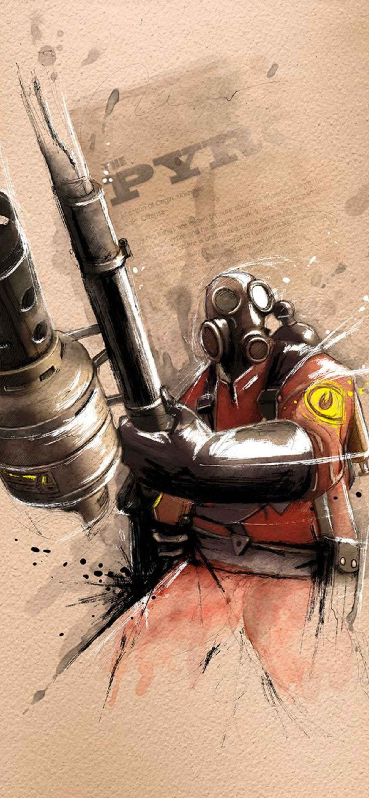 Kichwa: Picha ya Epic Team Fortress 2 Gameplay kwenye iPhone XS Max Picha ya Ukuta