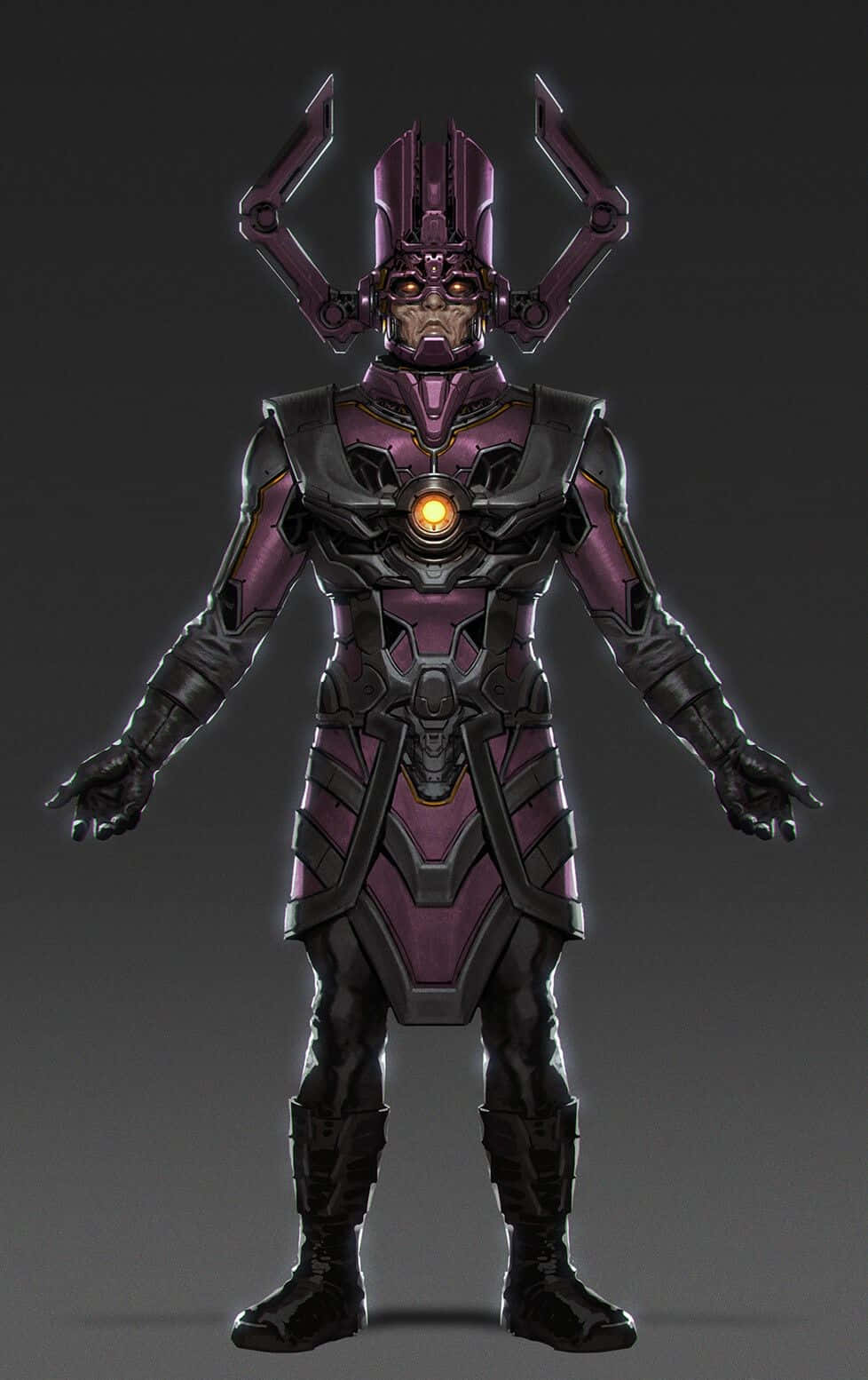 Caption: The Mighty Galactus Looming Over a Planet Picha ya Ukuta