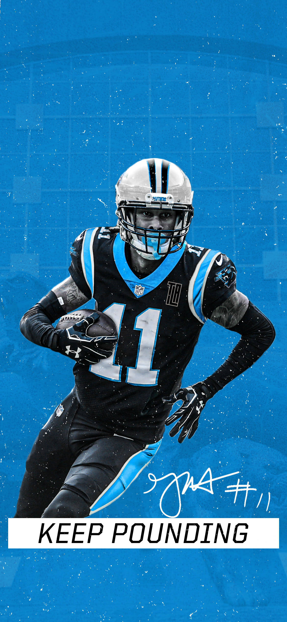 Carolina Panthers Namba 11 Picha ya Ukuta