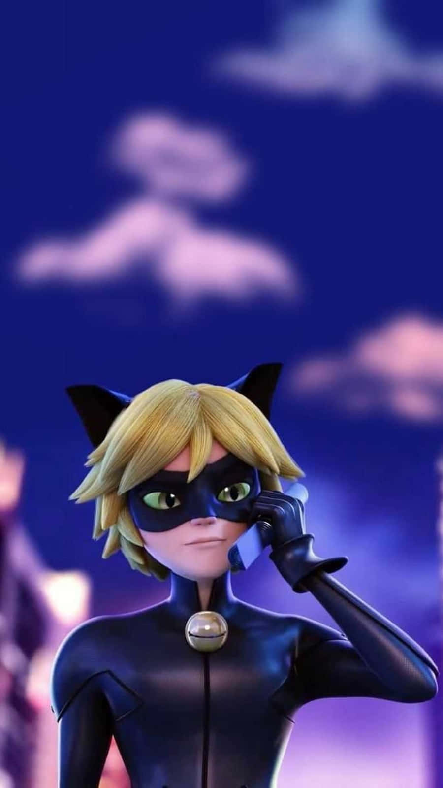 Cat Noir, Akipigania Kwa Ujasiri Kwa Haki Picha ya Ukuta