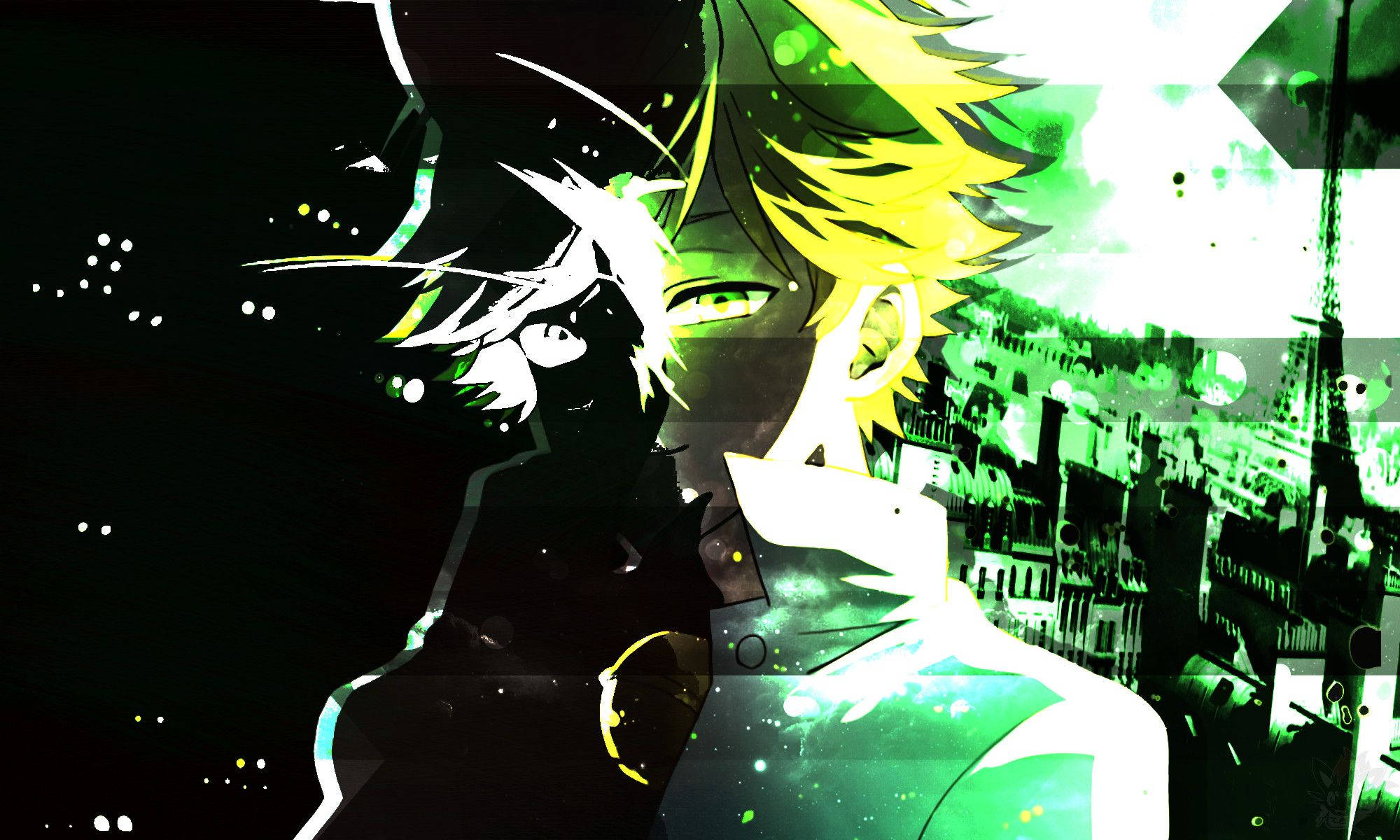 Cat Noir Baridi X Adrien Picha ya Ukuta