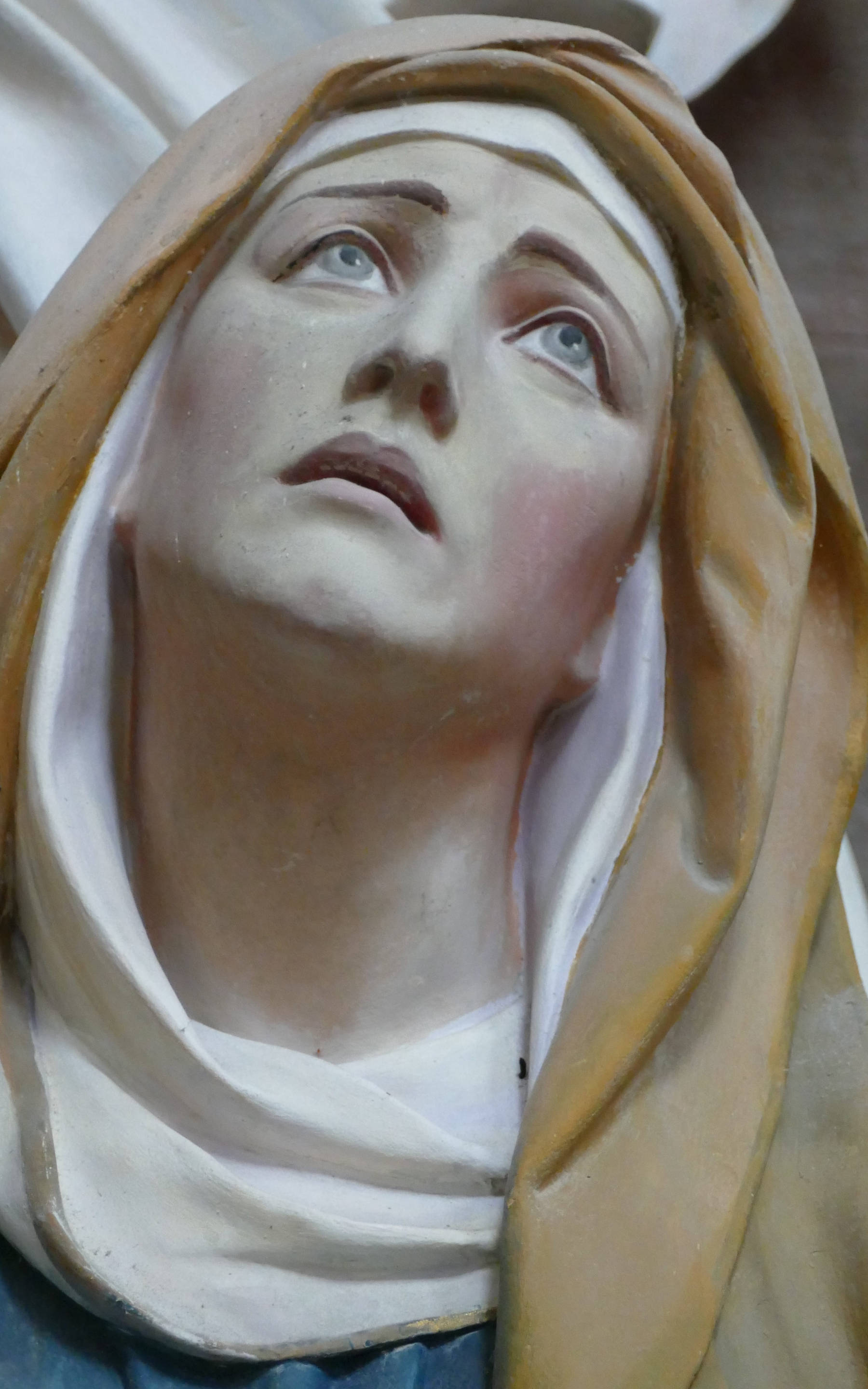 Catholic Nun Marble Sculpture Picha ya Ukuta