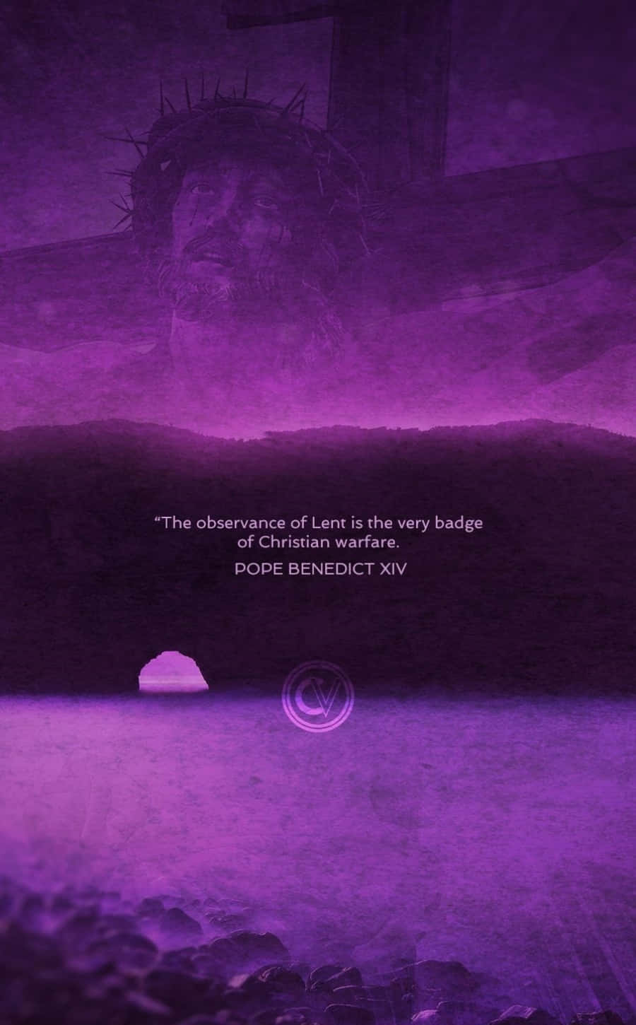 Catholic Phone Papa Benedict XIV Quote Picha ya Ukuta