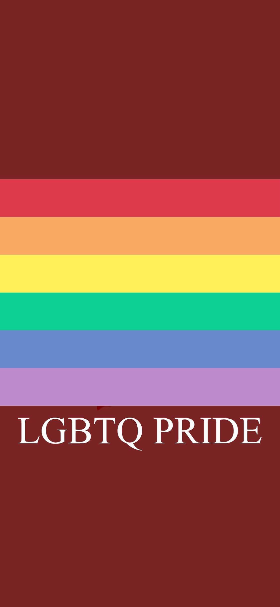 Celebrate LGBTQ Pride with the rainbow themed iPhone Picha ya Ukuta